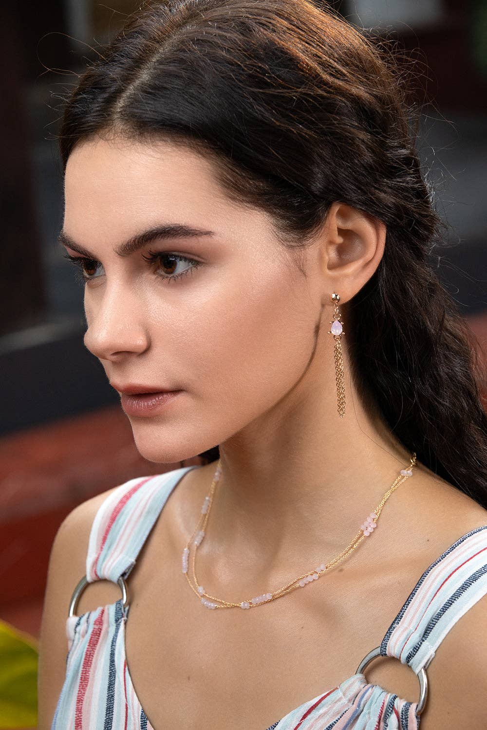 Netted Fall Drop Earrings Myra Bag
