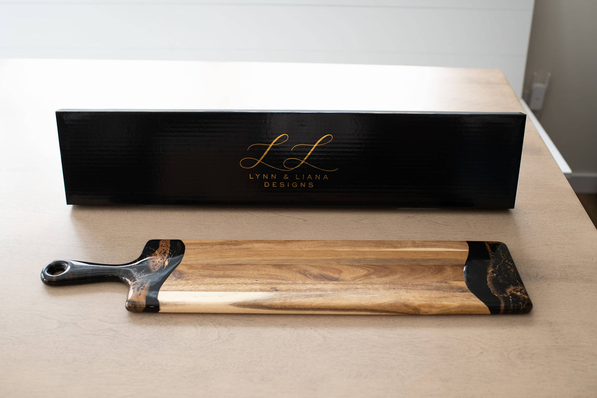 Resin Cheese/Charcuterie Board - Baguette 5"x24"