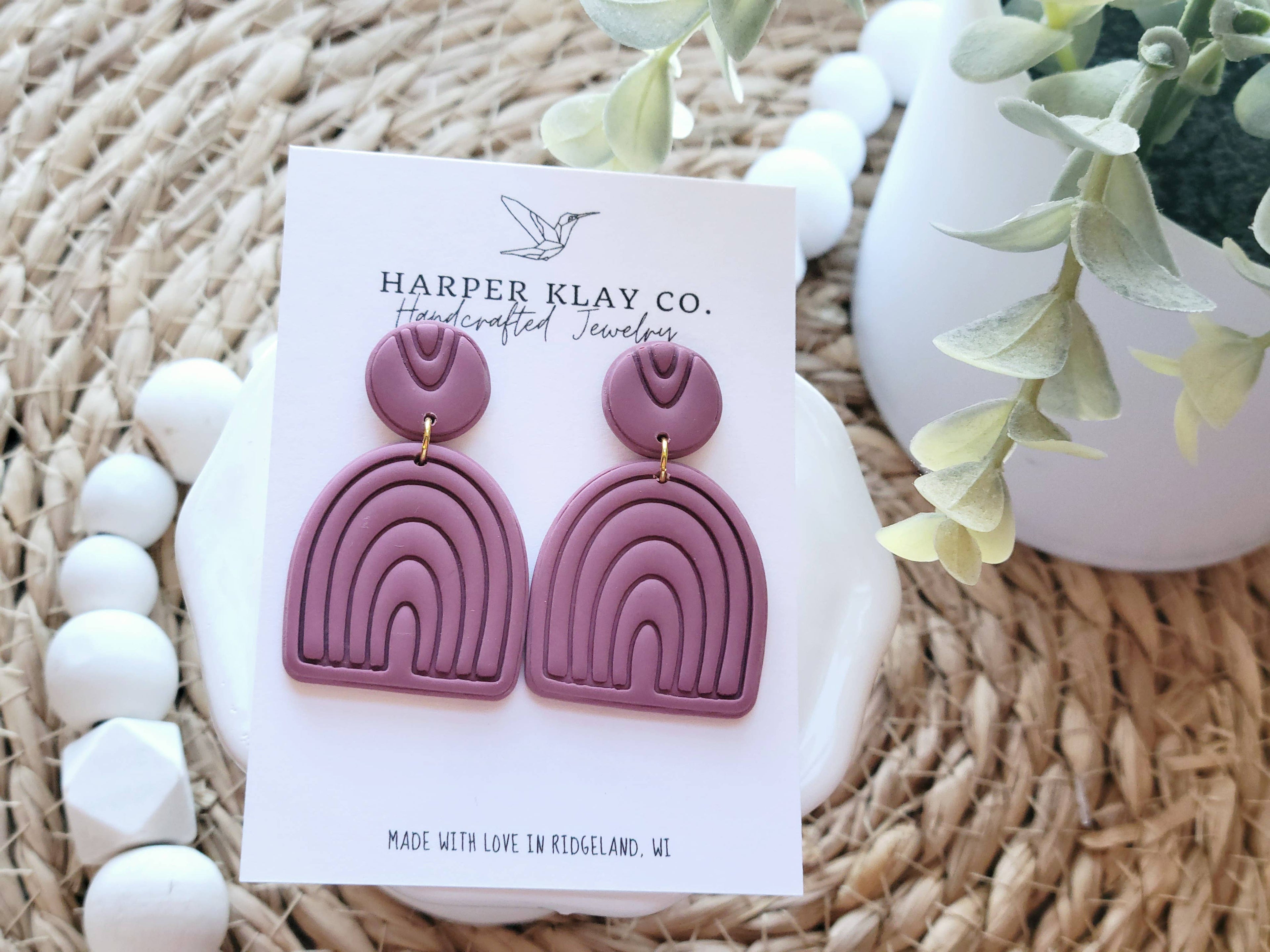 The Boho Rainbow Set- Polymer Clay Earrings