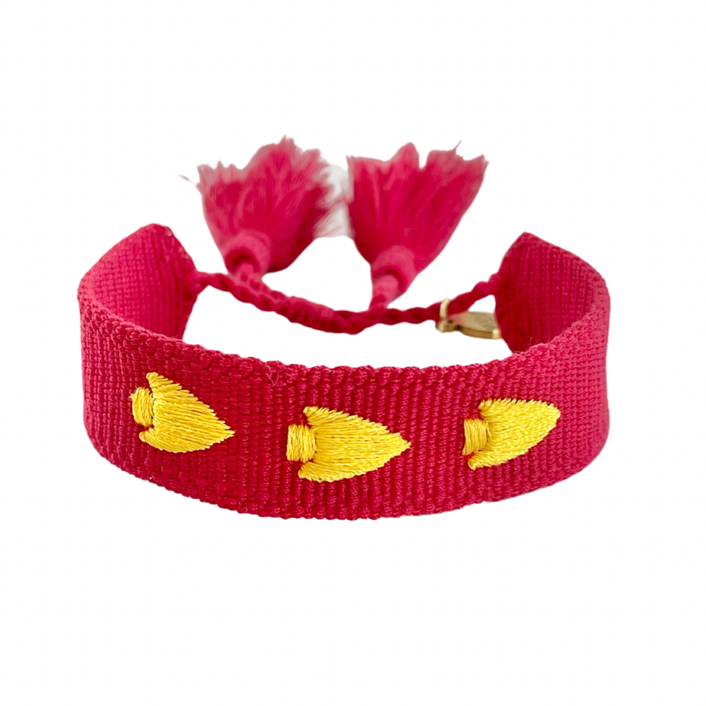 Embroidered Arrowhead Bracelet