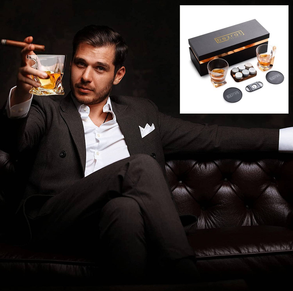 Whiskey Glasses and Accessories - 12 pieces in Gift Box