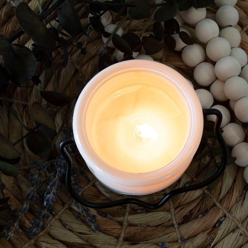 5 oz Cream Jar Candle: Caramel Apple
