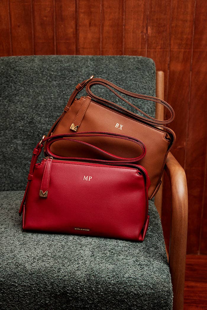 Mira & Moss Audrey Crossbody Bag - Garnet Red