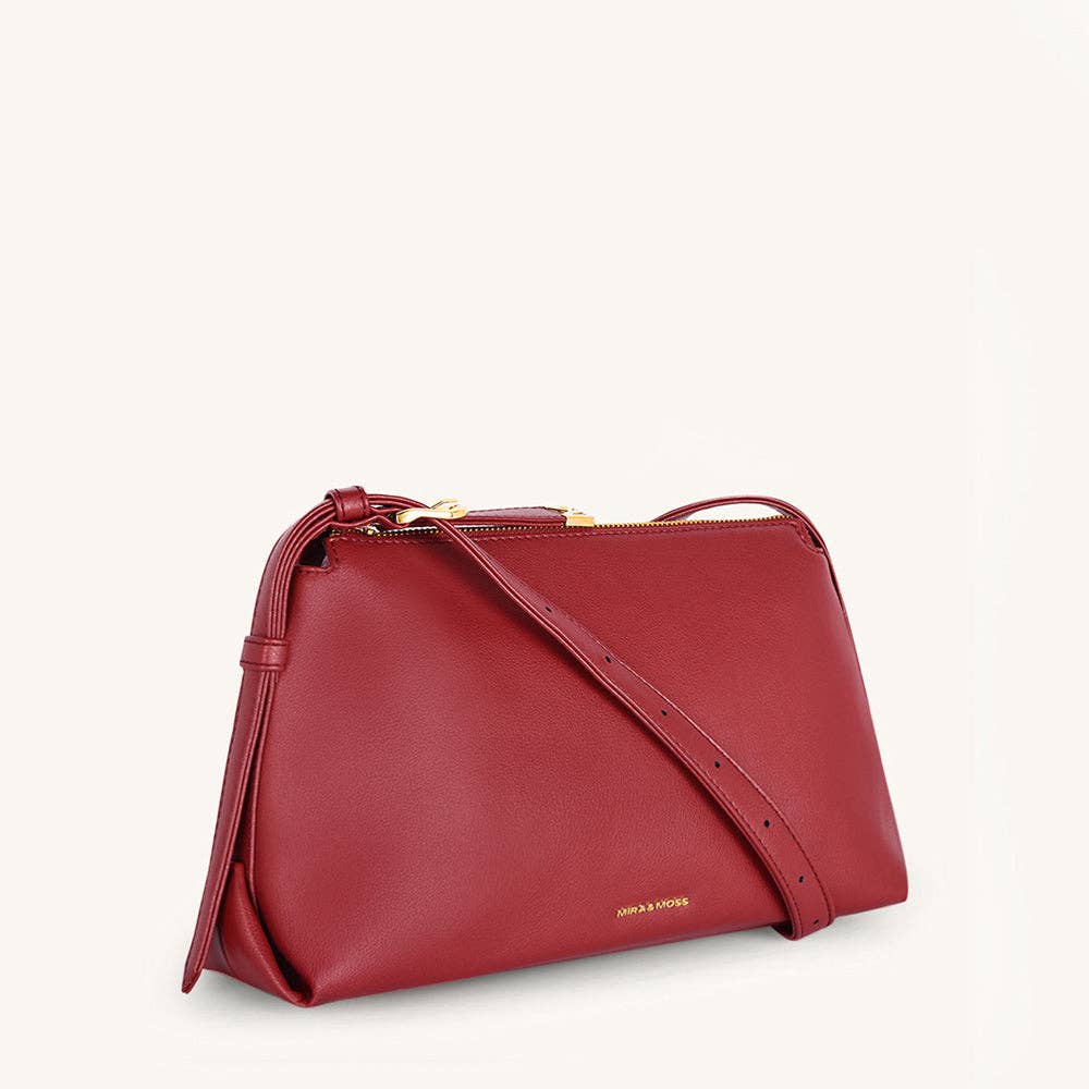Mira & Moss Audrey Crossbody Bag - Garnet Red