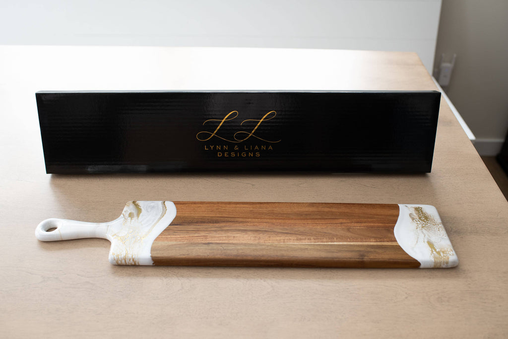 Resin Cheese/Charcuterie Board - Baguette 5"x24"