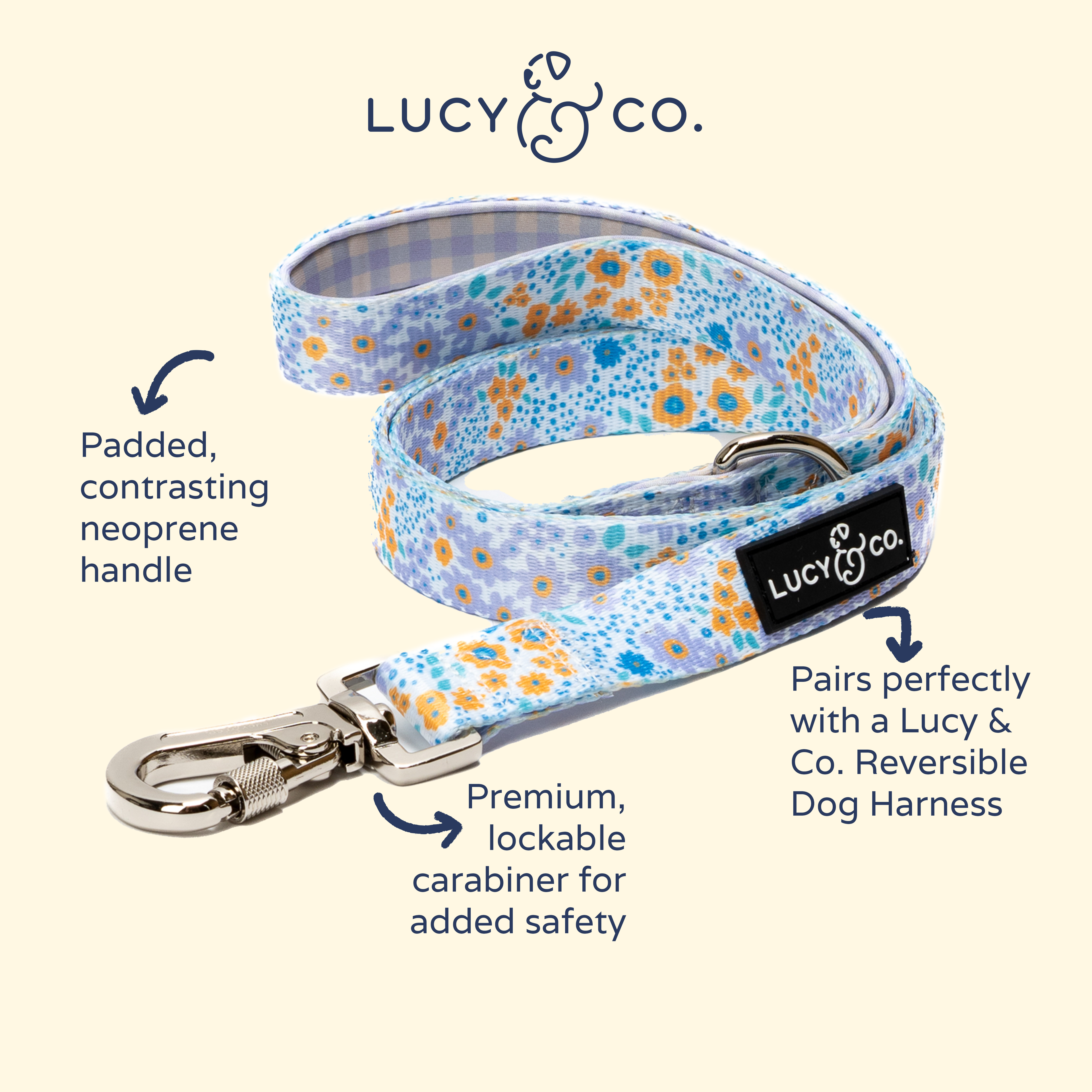 Among the Wildflowers Dog Leash