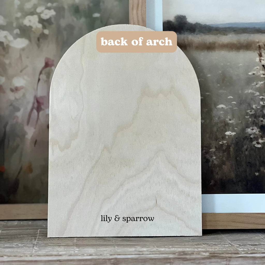 I Trust The Next Chapter, Wood Arch