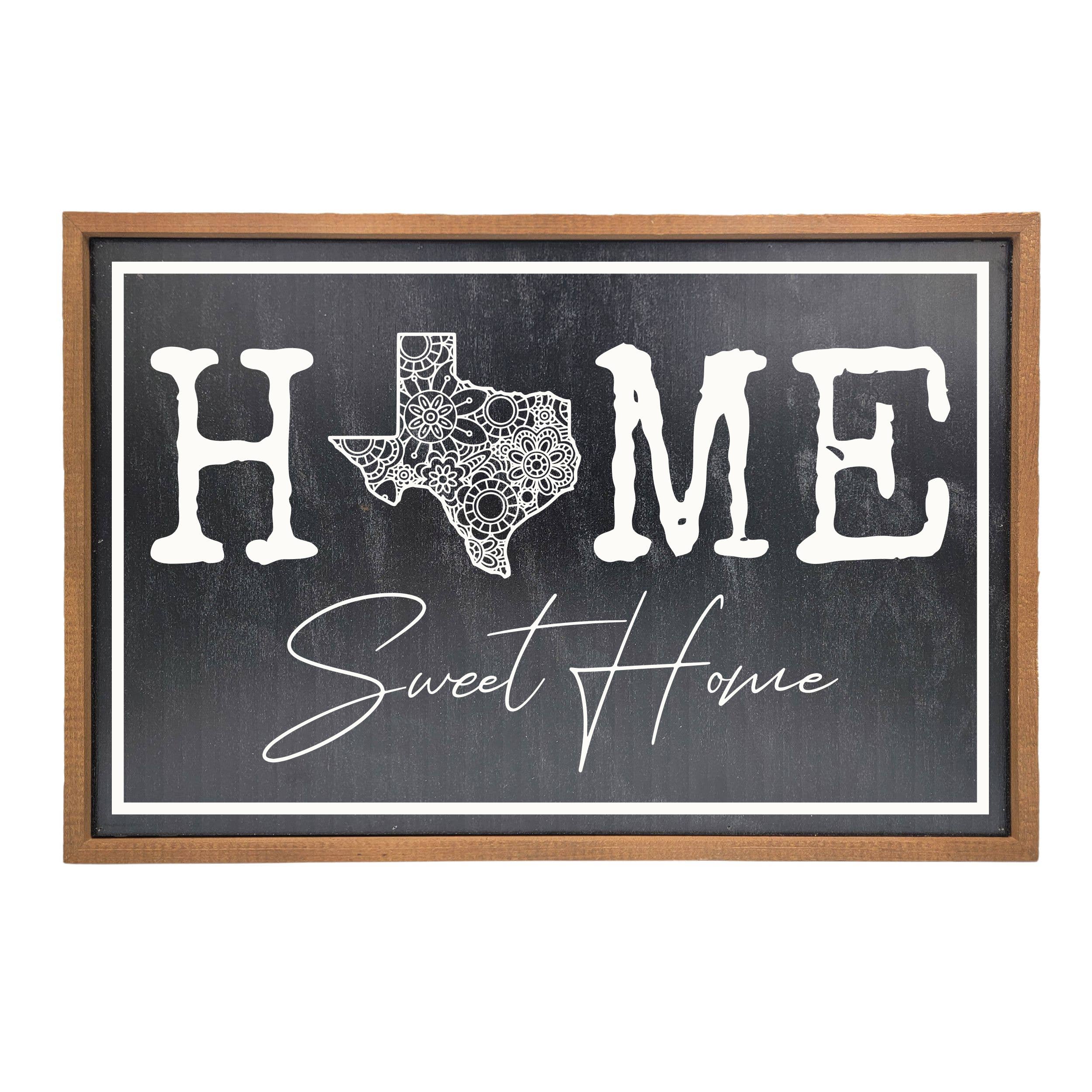 12x18 Home Sweet Home With Mandala State Home Décor