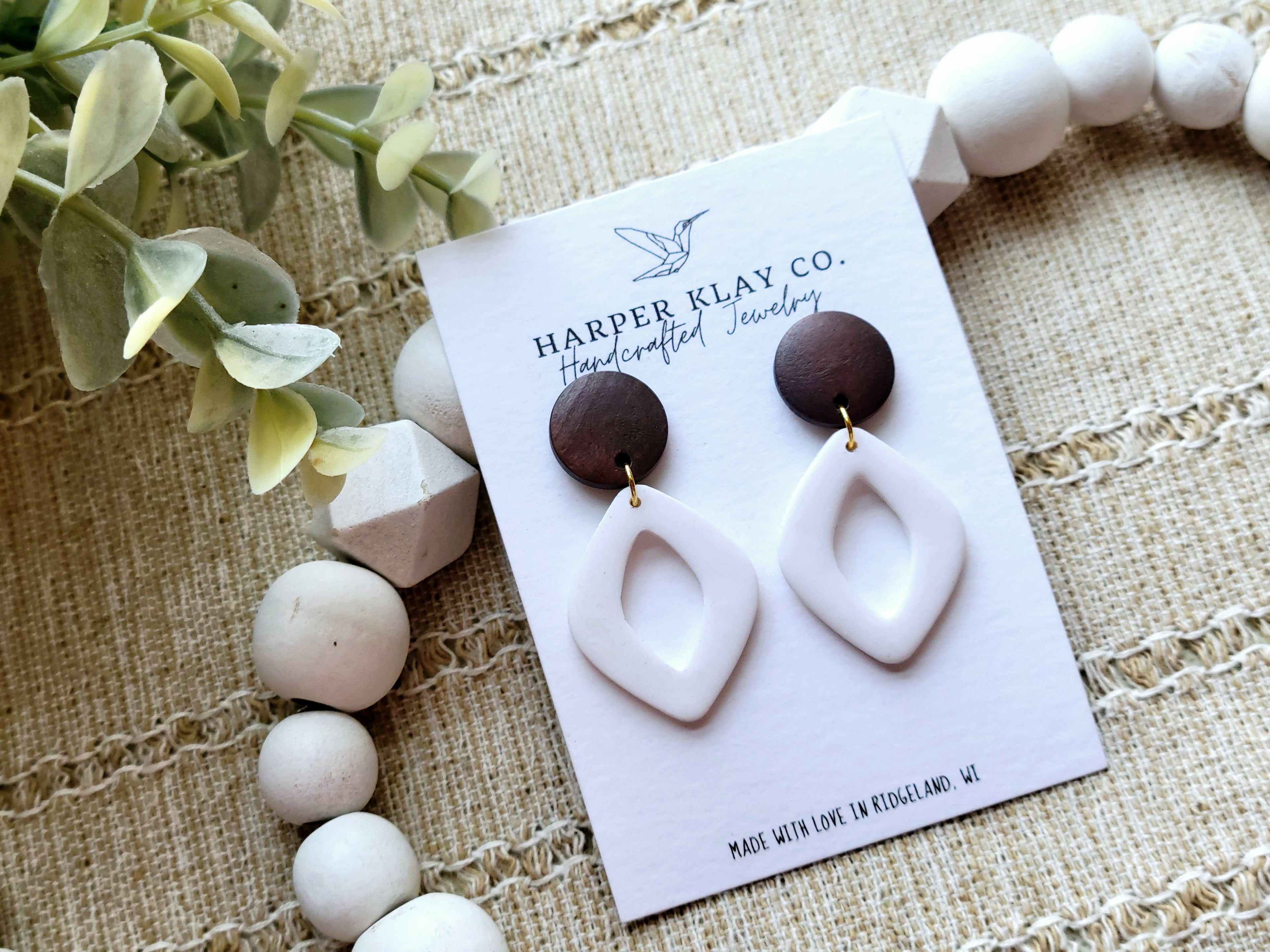 The Suzanne Set- Polymer Clay Dangle Earrings