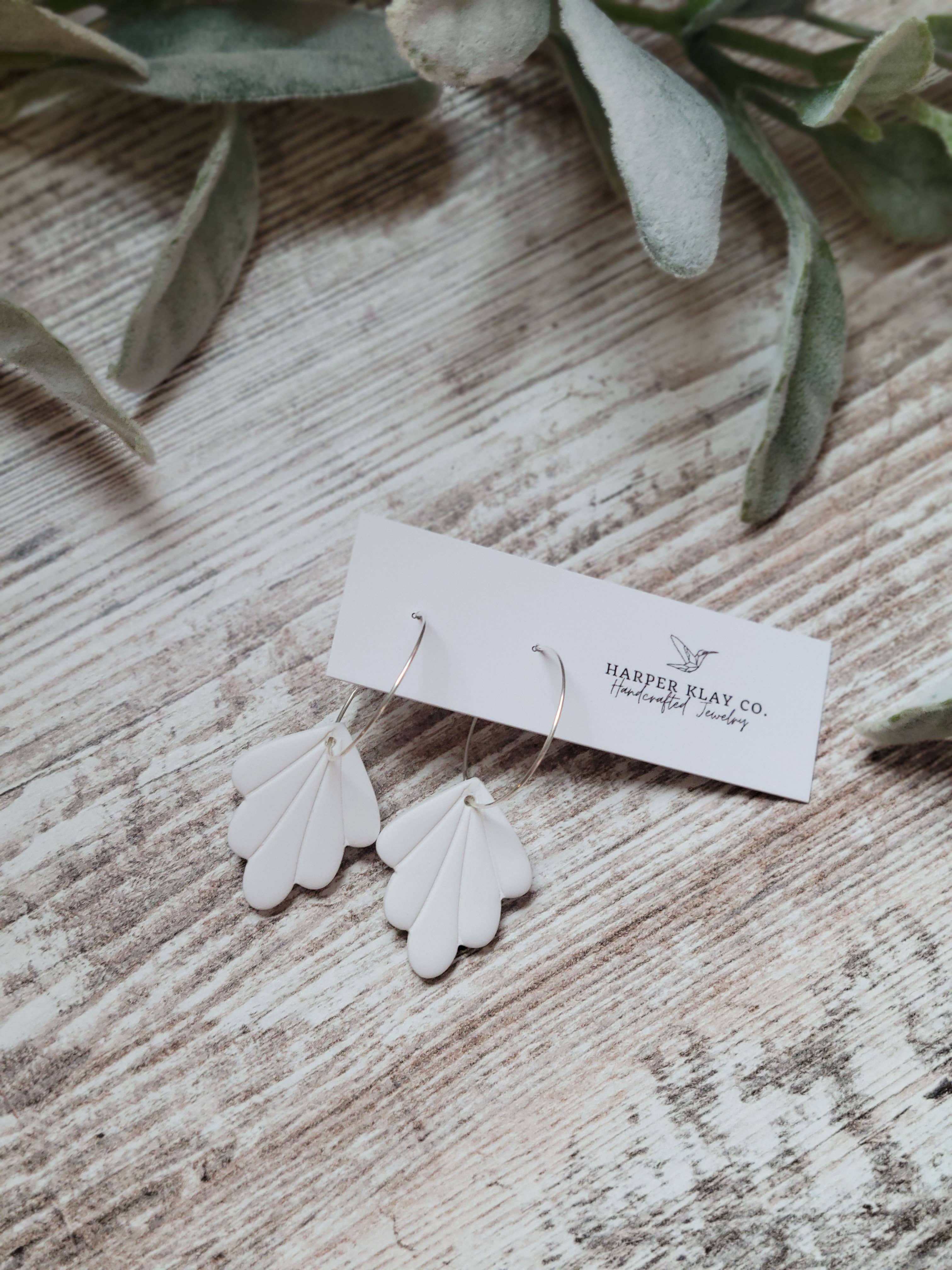 The Jill Set- Polymer Clay Hoop Earrings