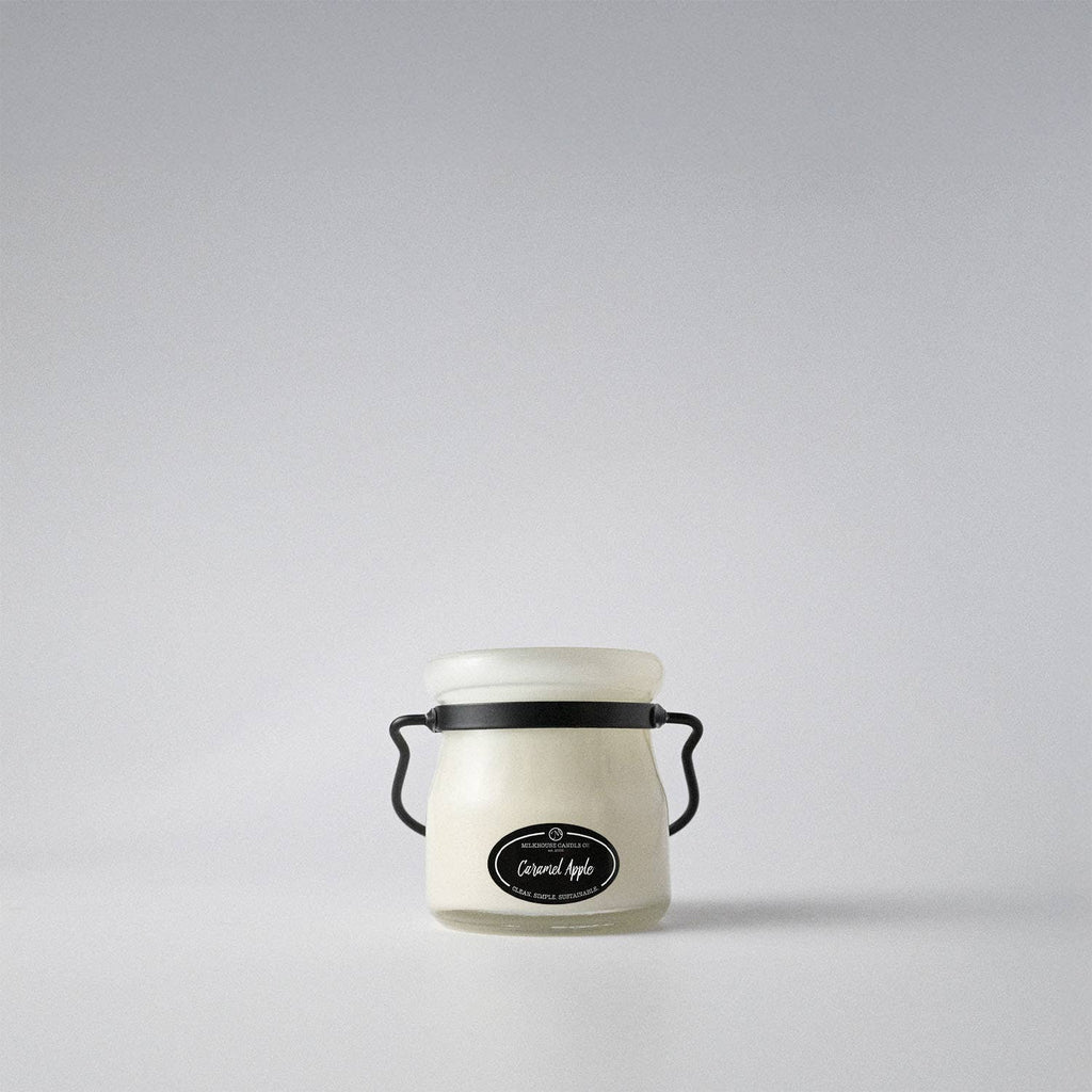 5 oz Cream Jar Candle: Caramel Apple