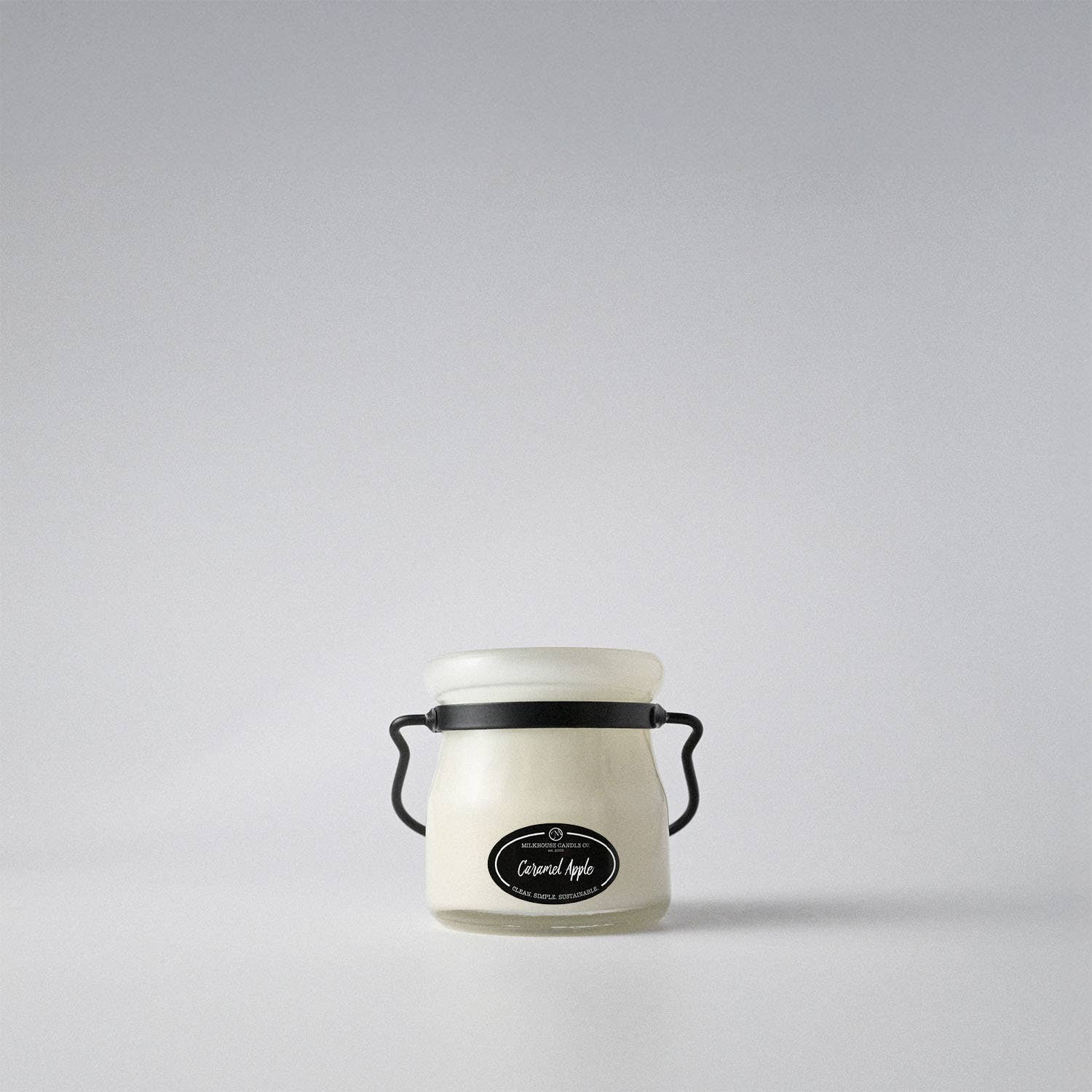 5 oz Cream Jar Candle: Caramel Apple
