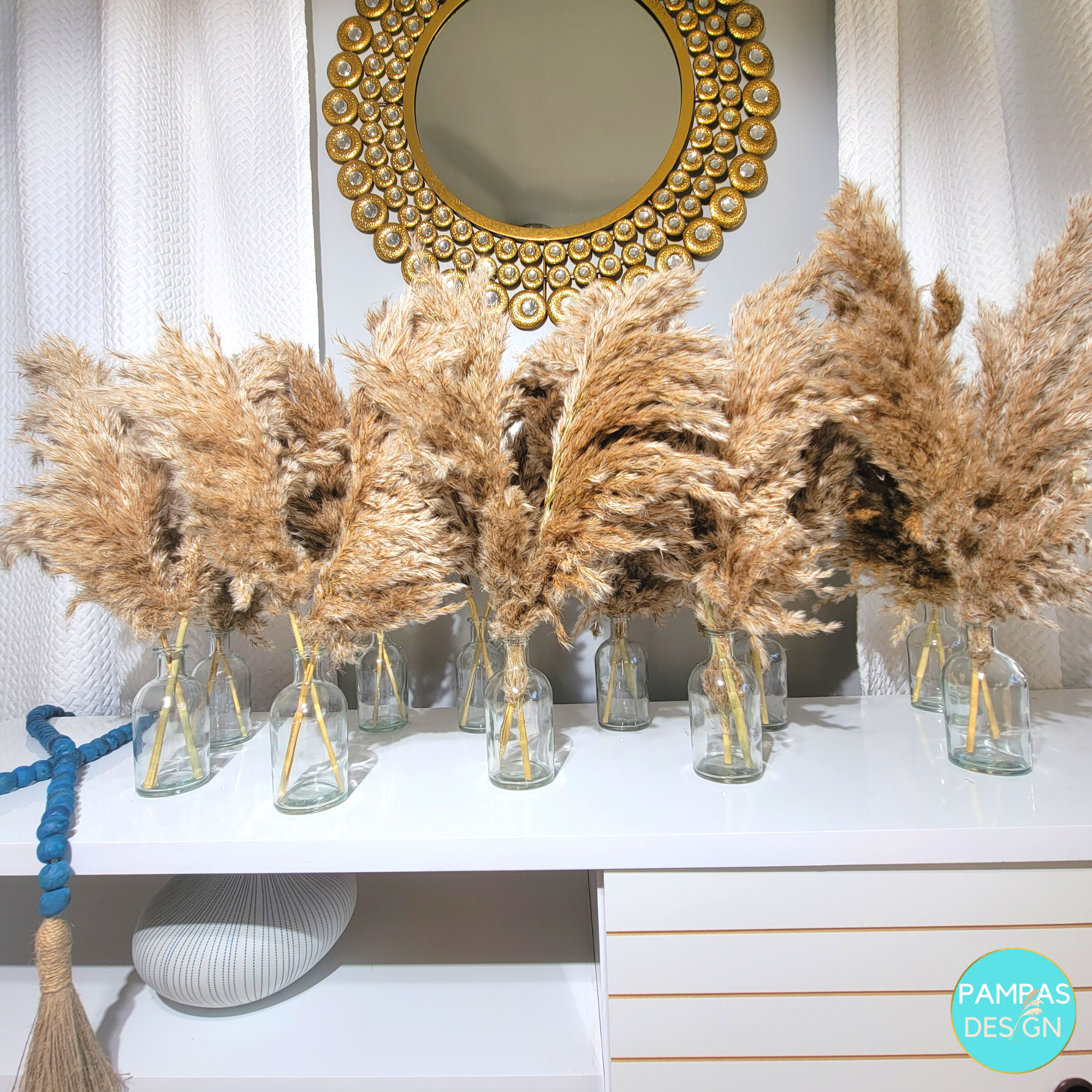 Pampas Grass Centerpieces including Vase