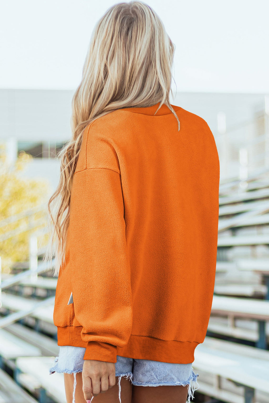 Carrot SPOOKY/ BOO Double Side Print Halloween Reversible Mock Neck Sweatshirt