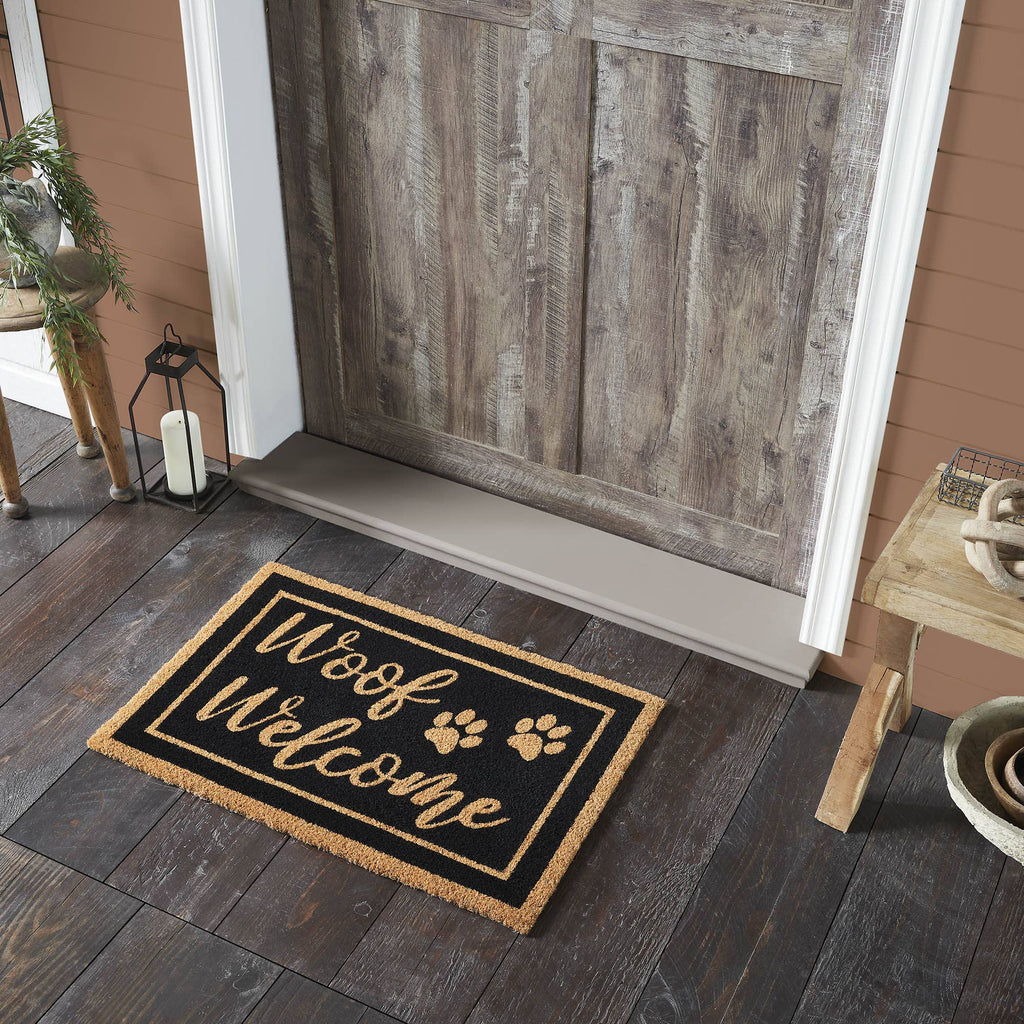 Woof Welcome Coir Rug 20x30