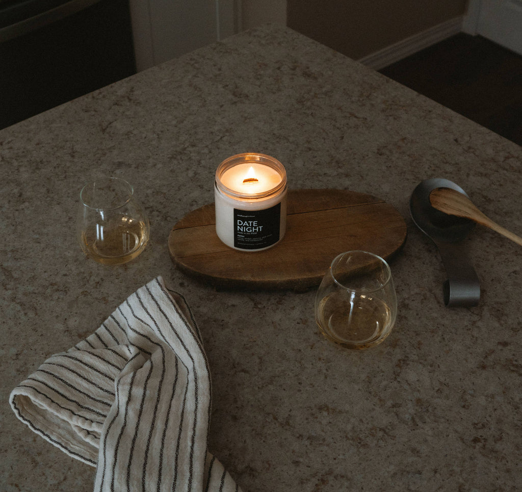 Apples & Maple Bourbon Large Wood Wick Soy Candle