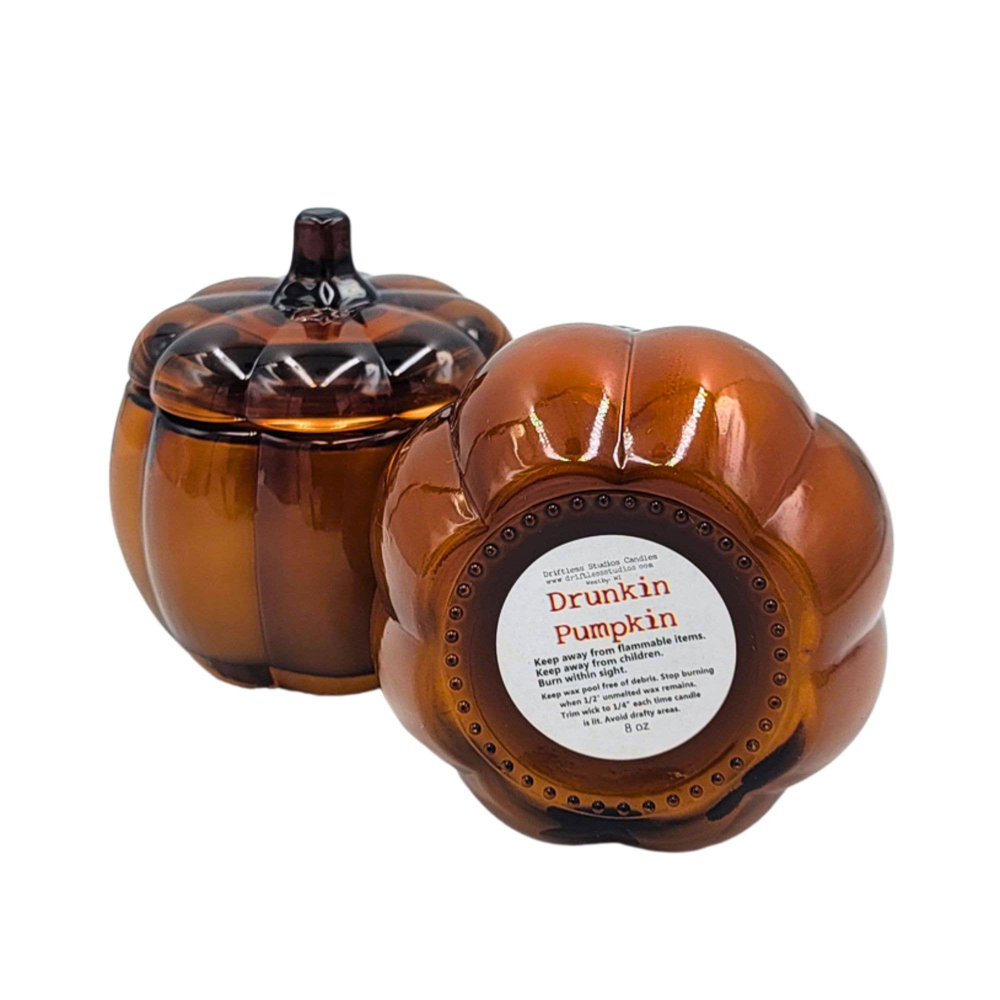 Limited Edition Pumpkin Glass Candle Vessel