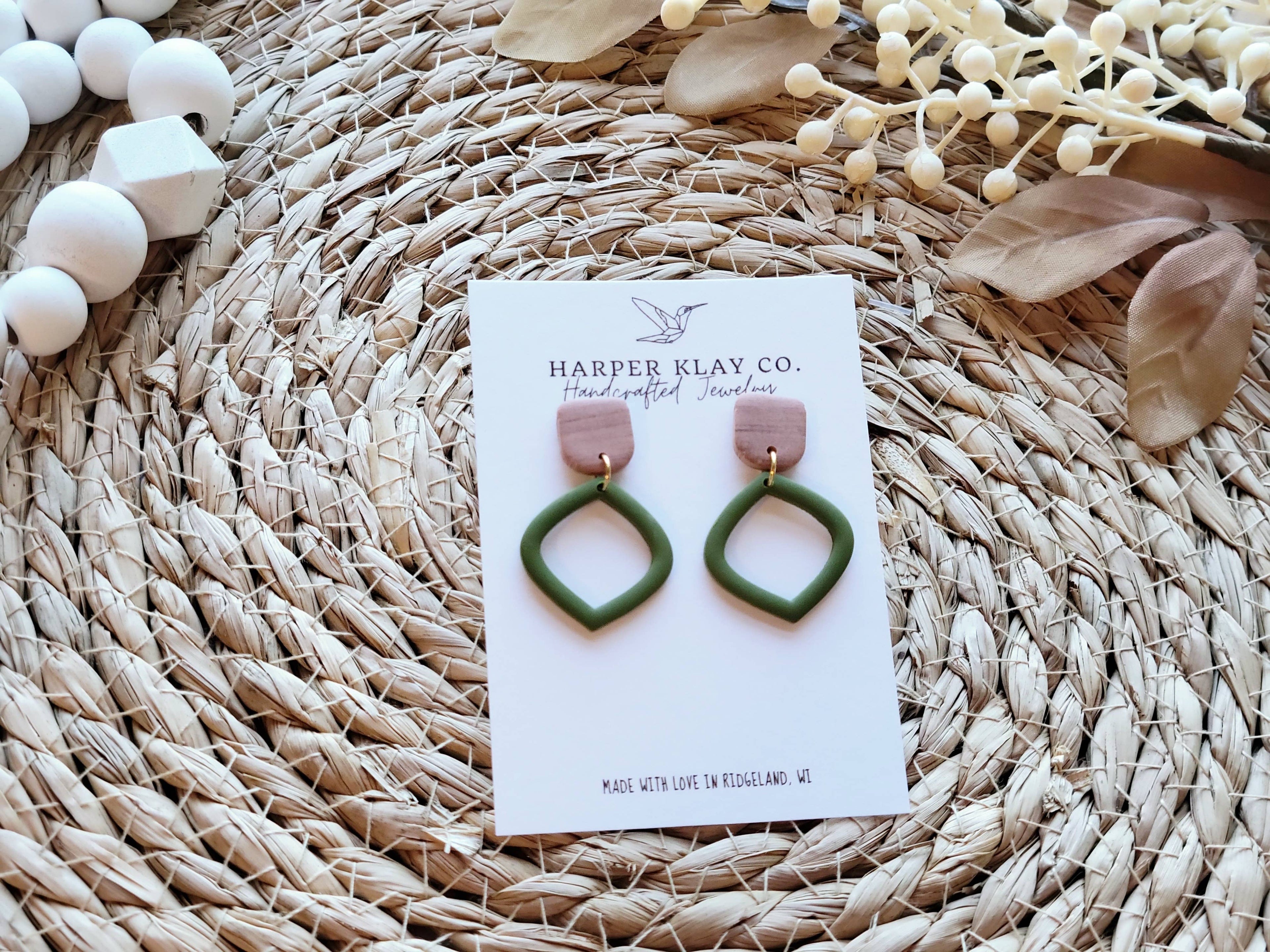 The Ava Set- Polymer Clay Dangle Earrings