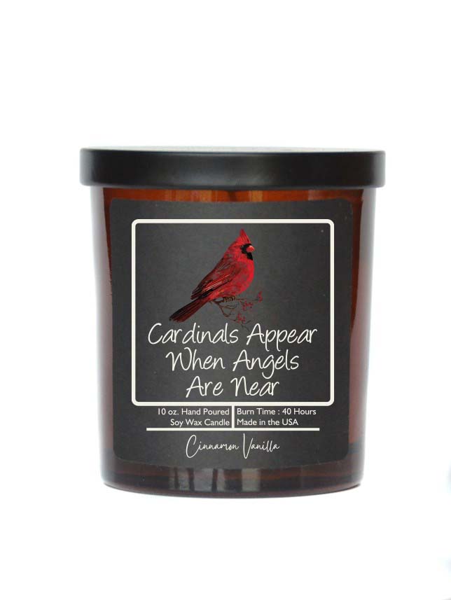 Cardinals Appear - Sympathy Soy Wax Glass Candles