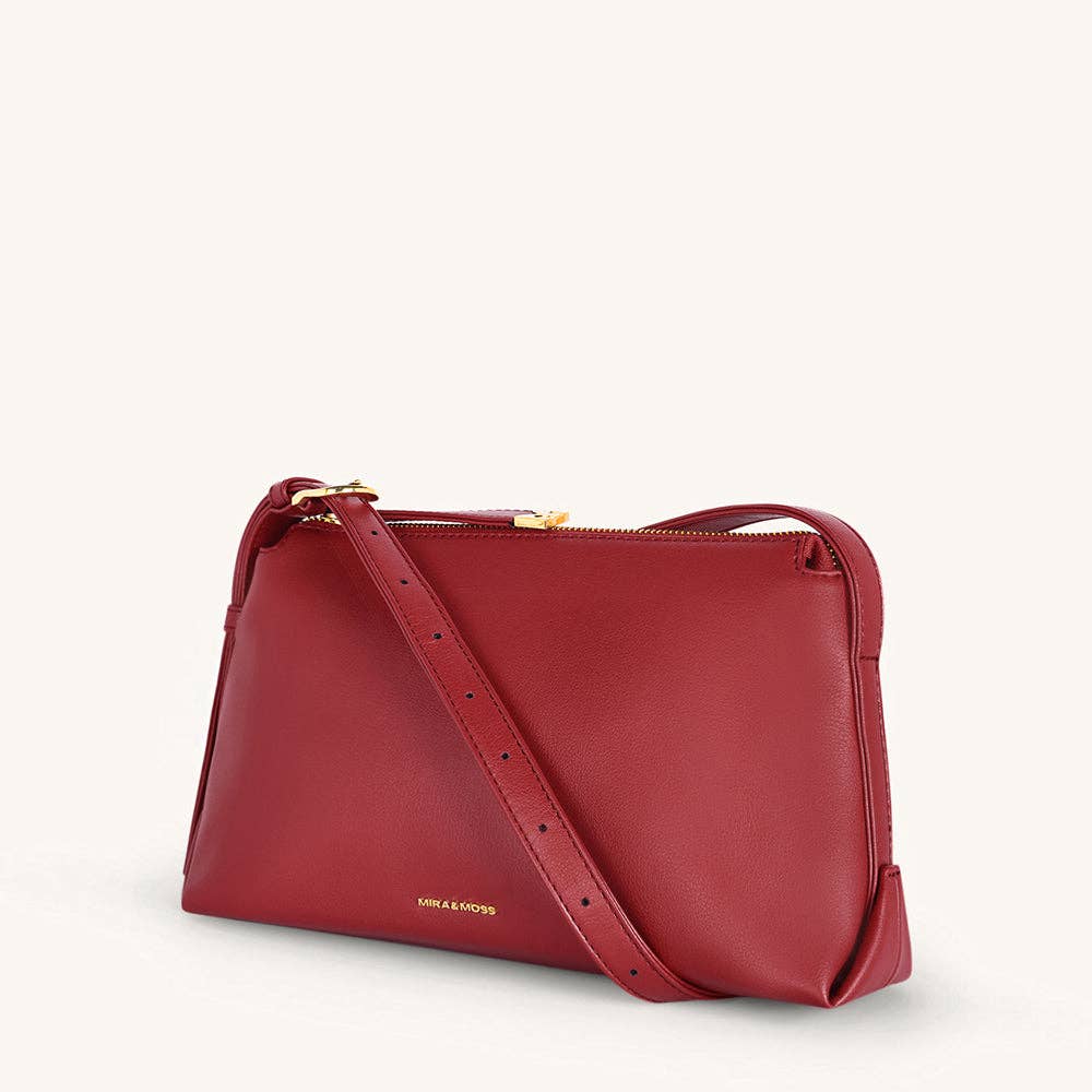 Mira & Moss Audrey Crossbody Bag - Garnet Red