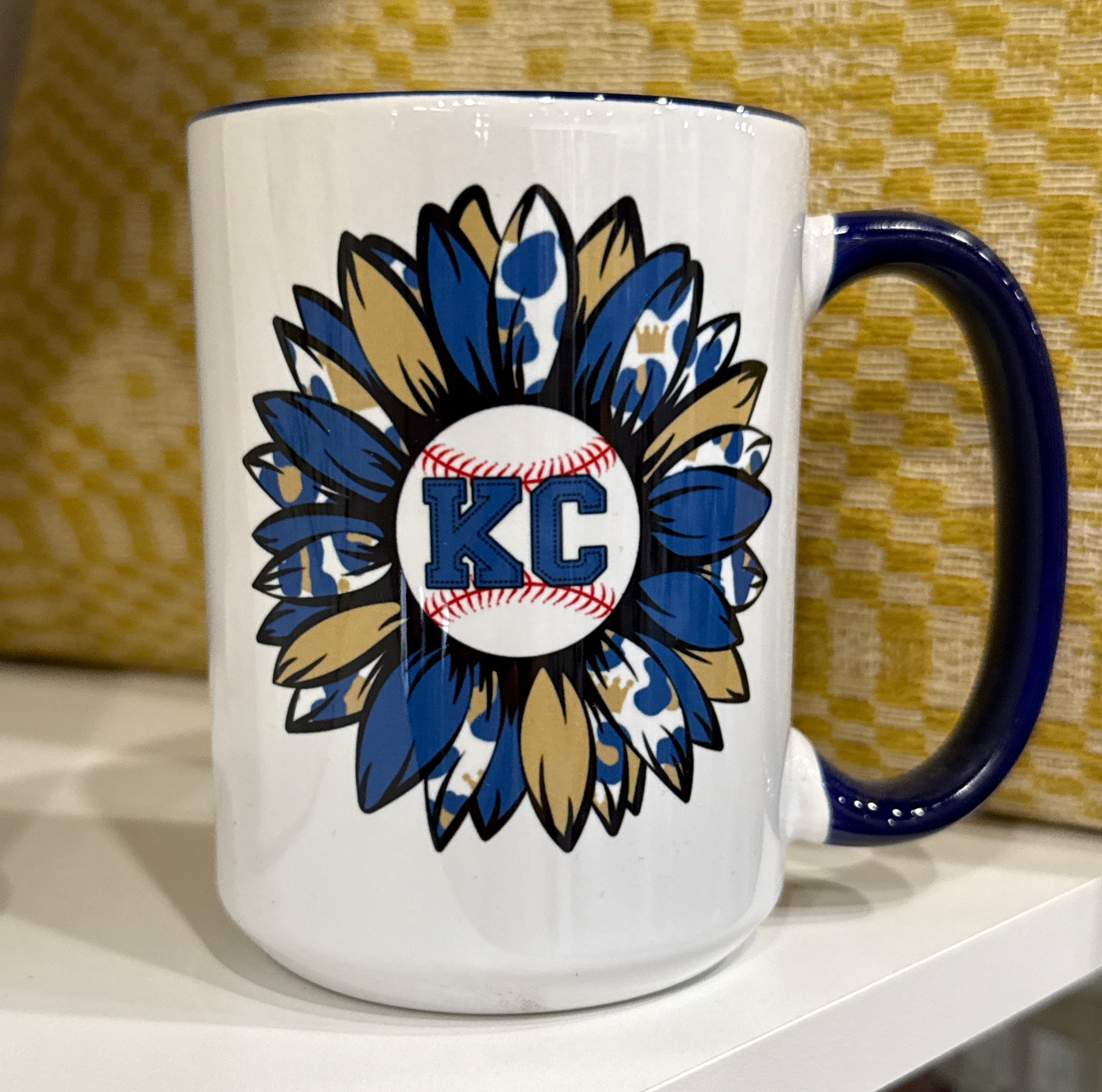 KC Baseball Sunflower Coffee Mug