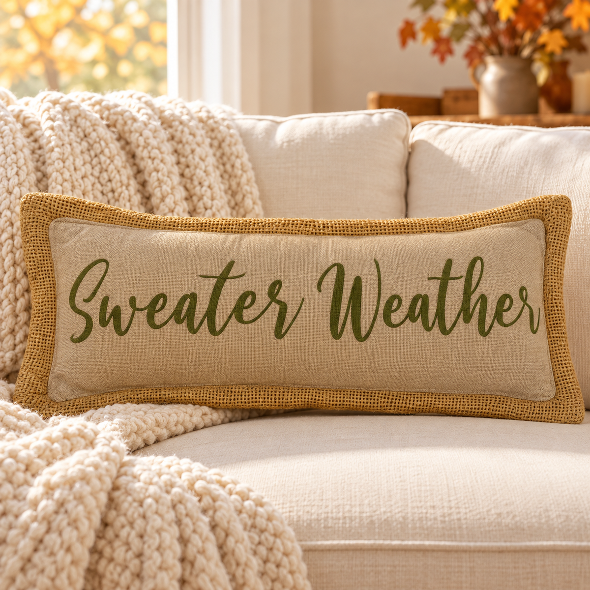 Sweater Weather Accent Pillow 5x15