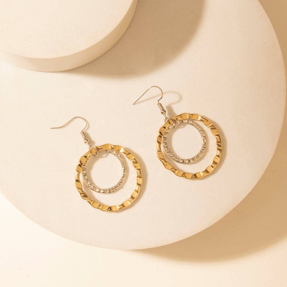 High Plains Halo Earrings in Saddle Blue Myra Bag