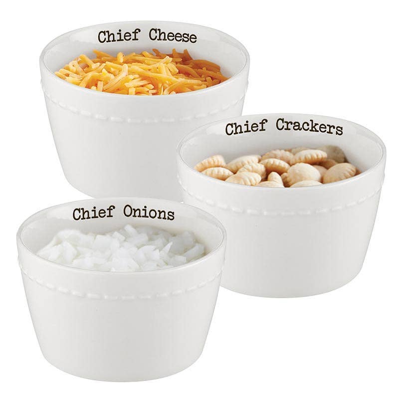 Chiefs Chili Condiment Set/3