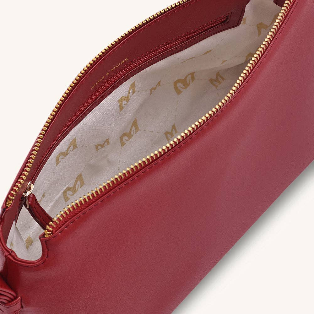 Mira & Moss Audrey Crossbody Bag - Garnet Red