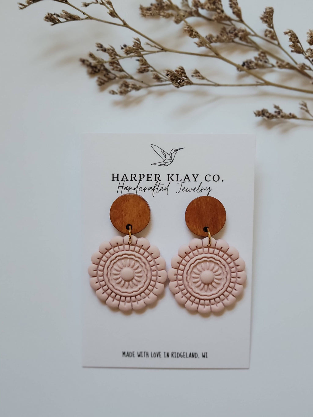 The Mandala Set- Polymer Clay Dangle Earrings