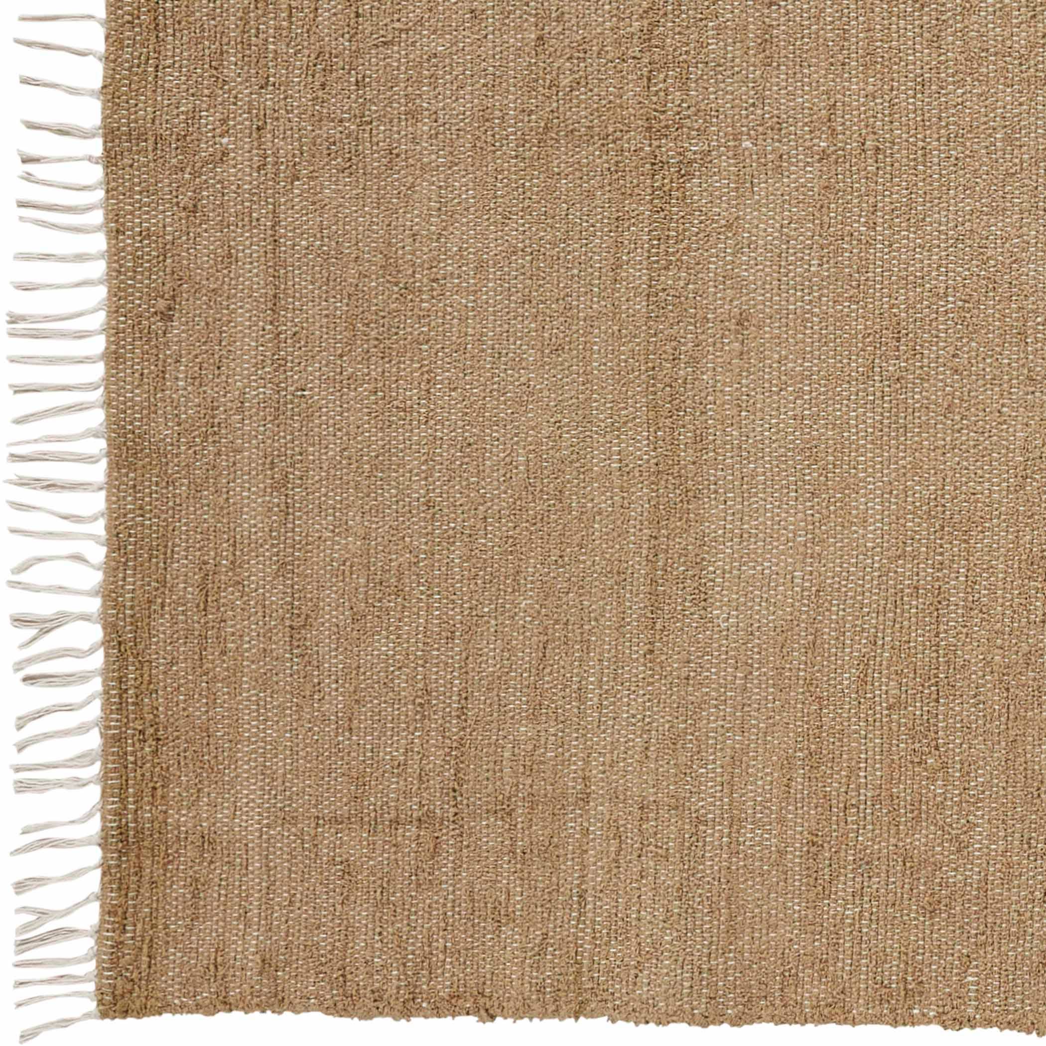 Burlap Natural Chindi/Rag Rug 20x30