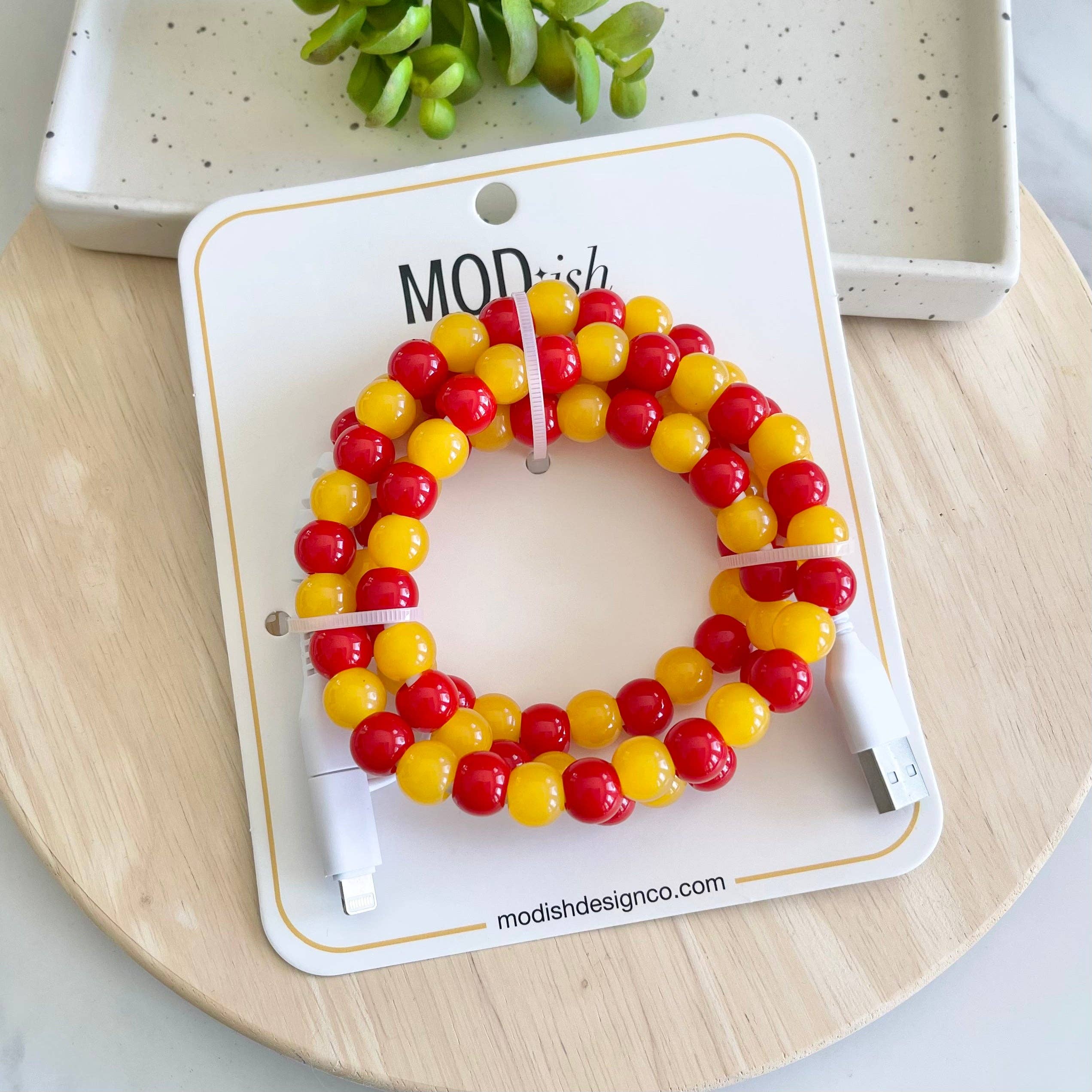 Beaded Phone Charger - CHIEFS