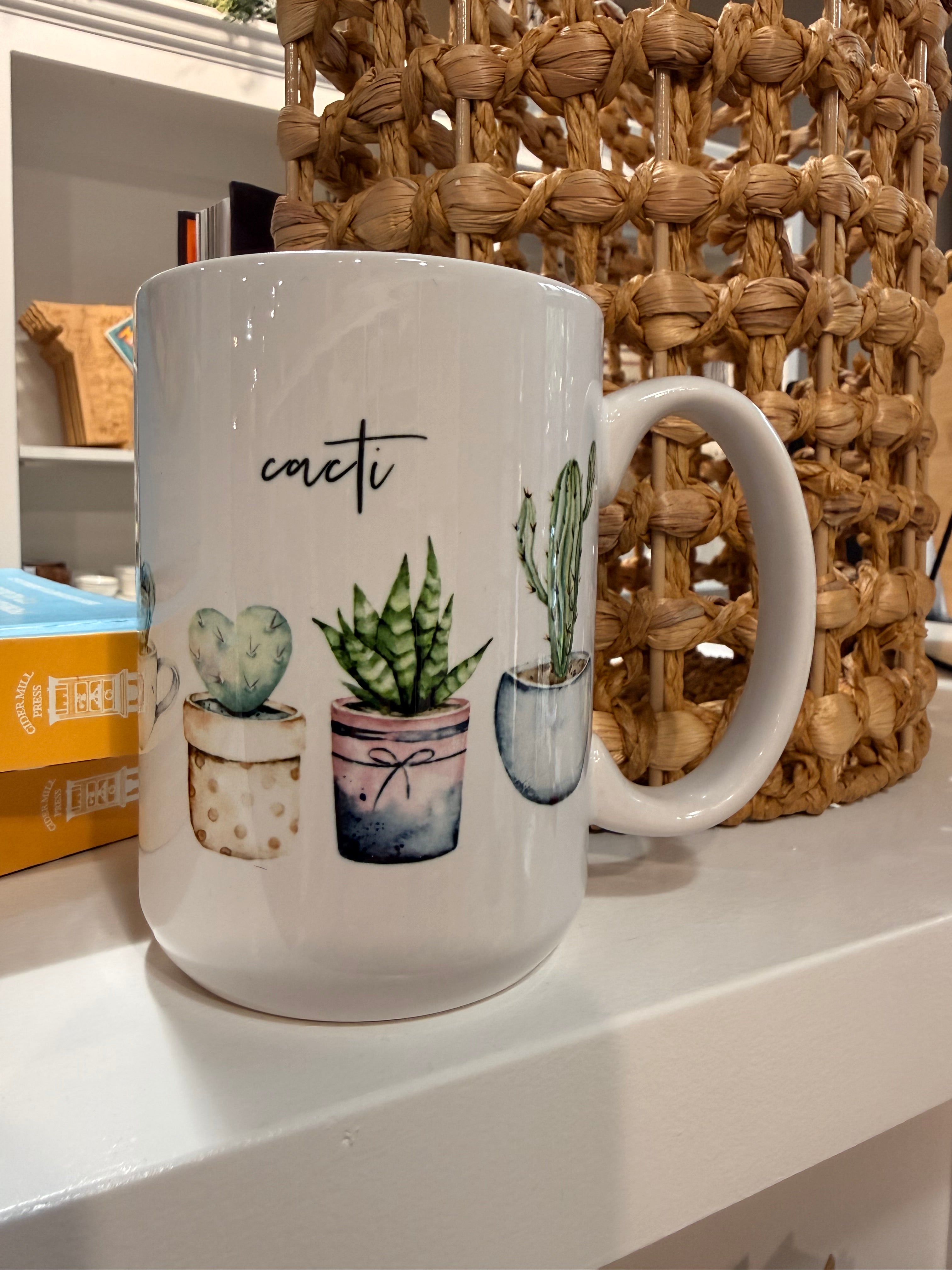 Cacti Succulent Watercolor Coffee Mug