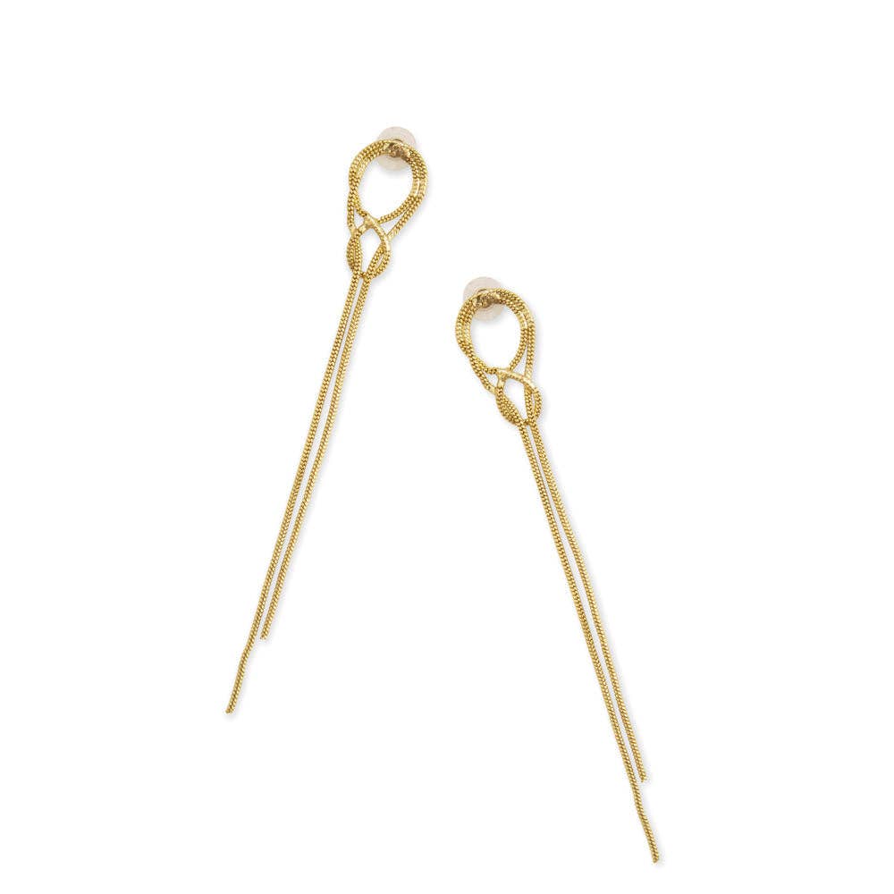 Interwoven Knots Strand Earrings Myra Bag