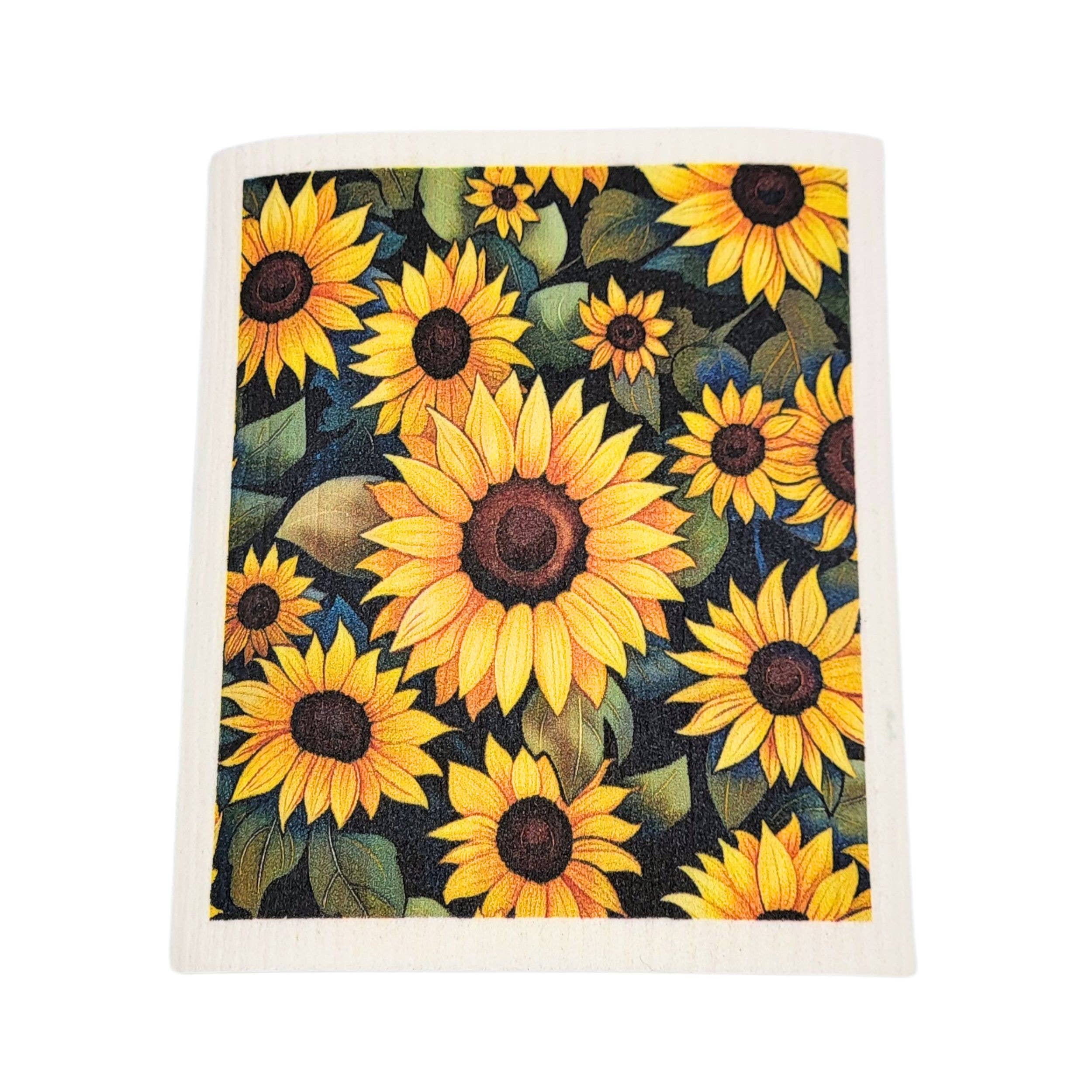 Summer Sunflower Fields Swedish Dishcloths - Kitchen