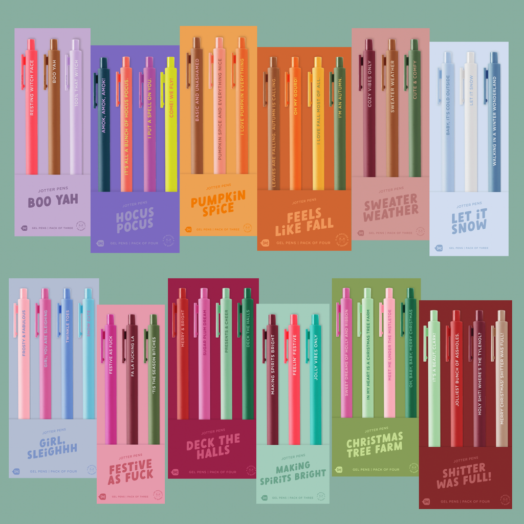 NEW! Seasonal Jotter Pen Sets