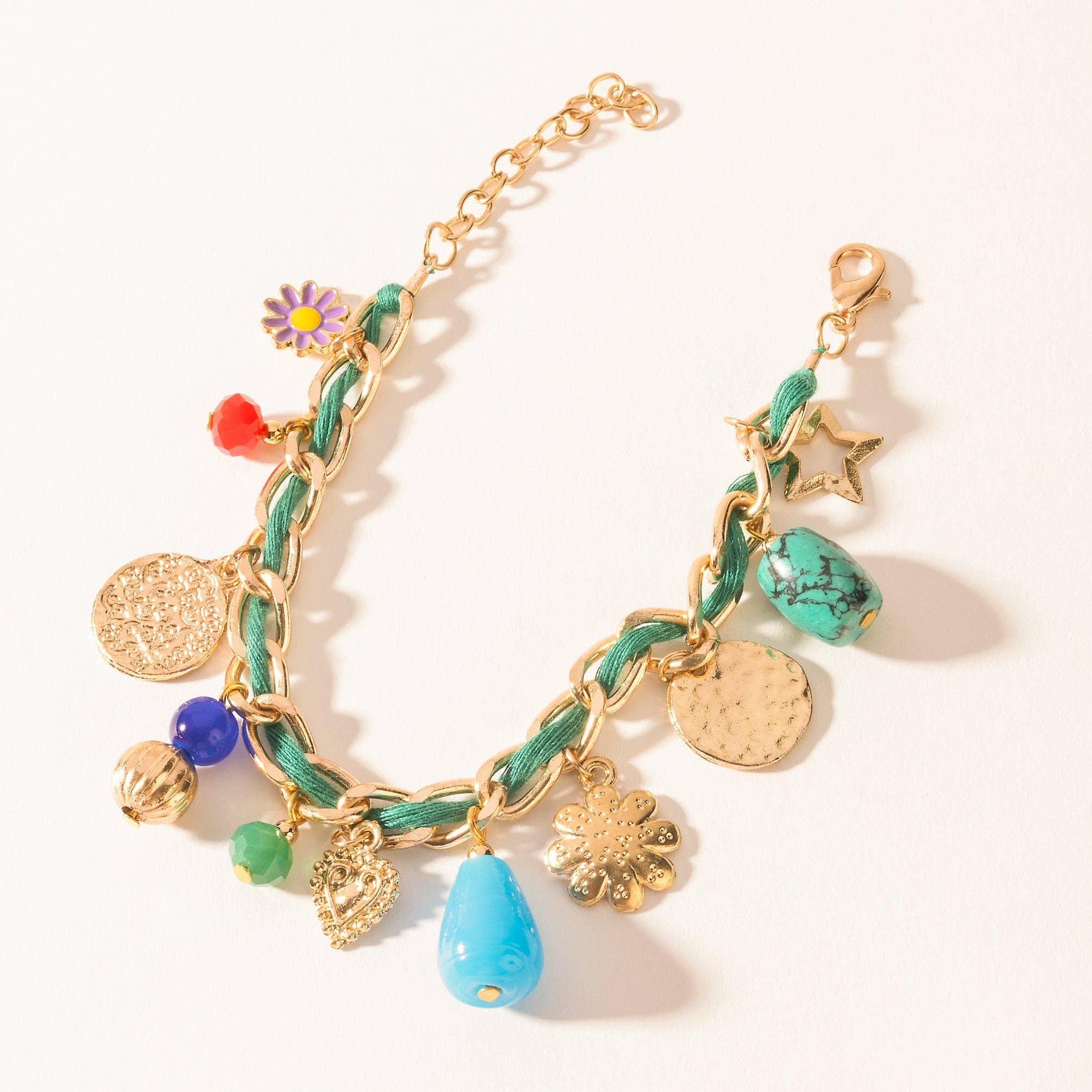 Trail Treasure Charm Bracelet in Canyon Turquoise Myra Bag
