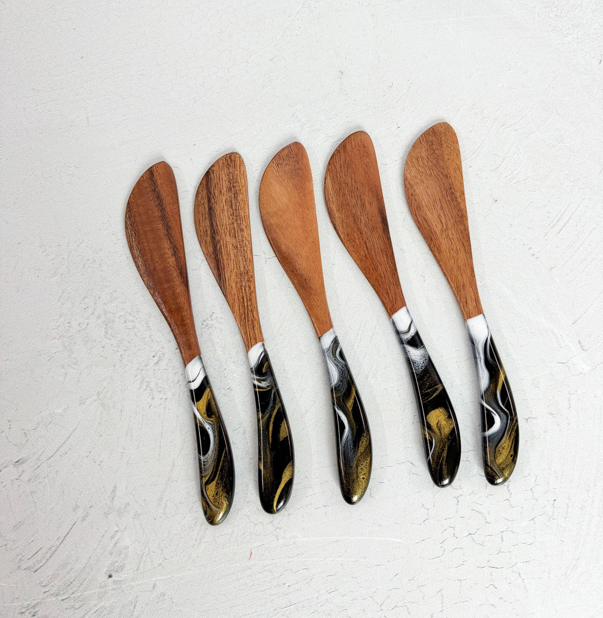 Resin Acacia Cheese Spreader Set of 5