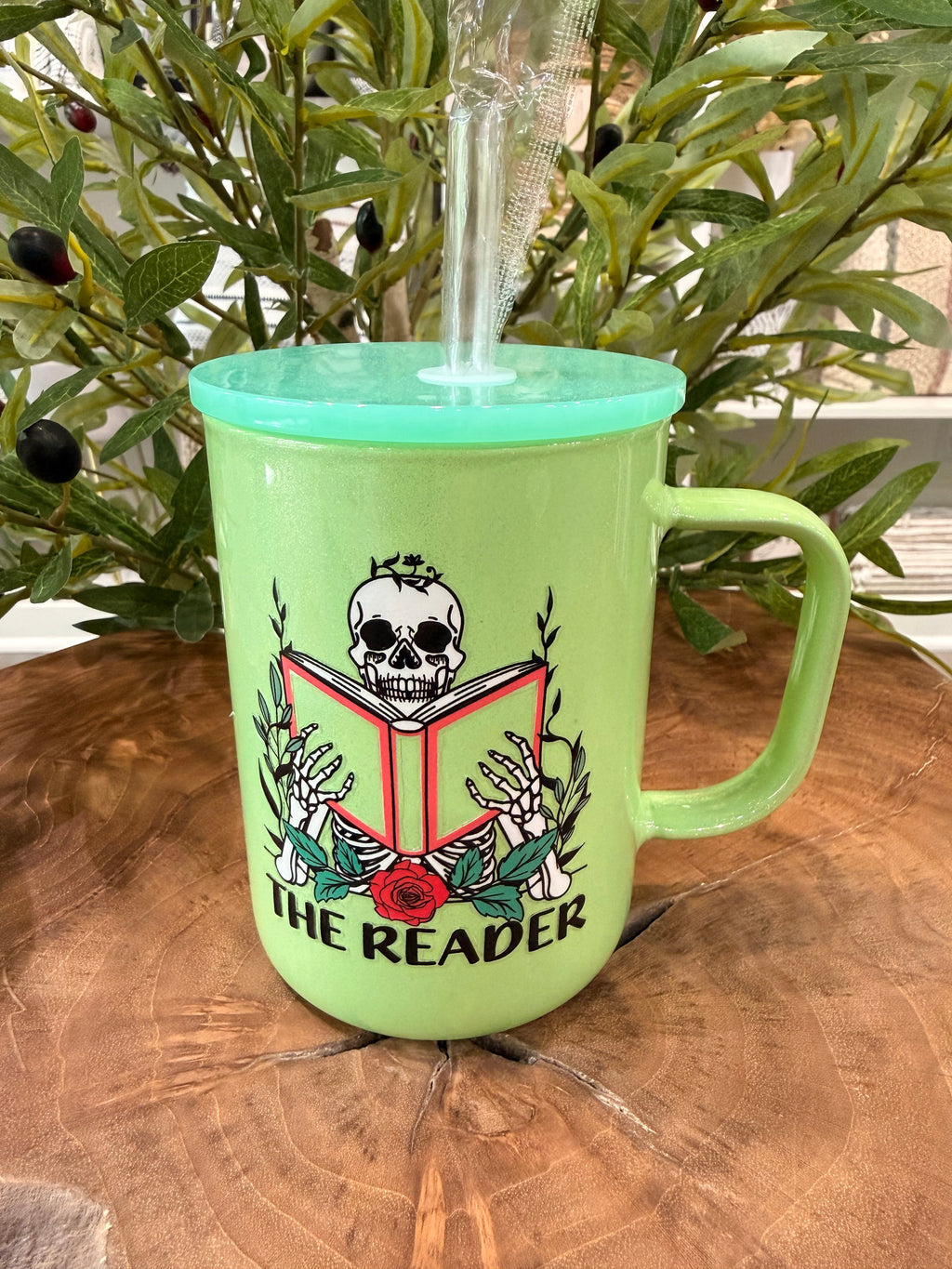 17 oz Glass Shimmer Mugs with Handle