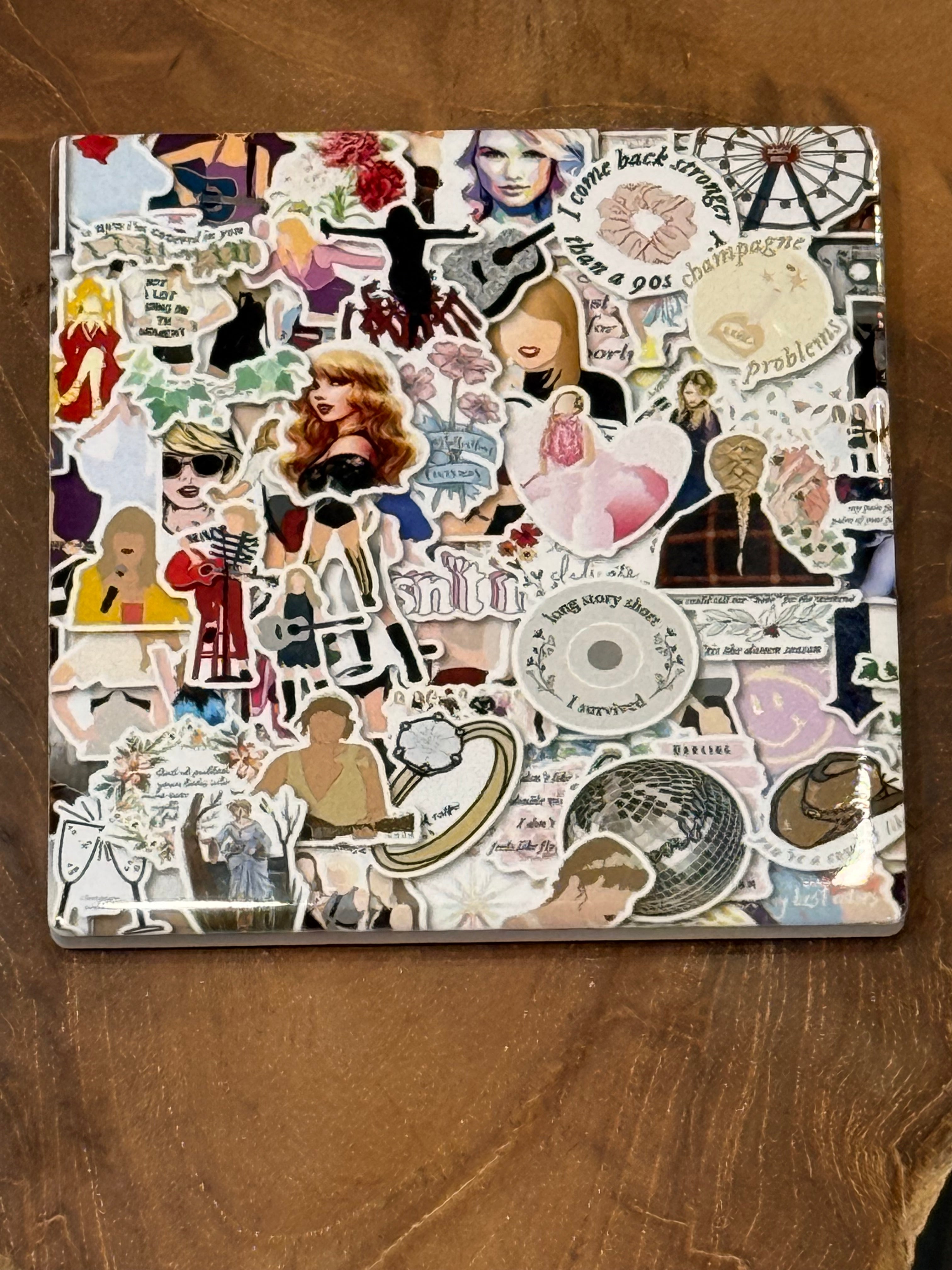 TS Collage II Ceramic Coaster