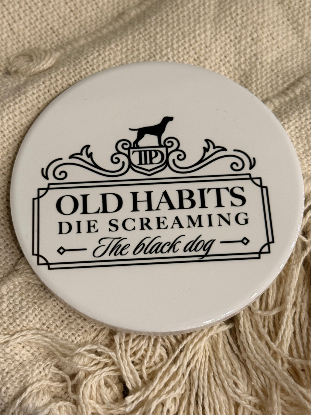TTPD Old Habits TS Ceramic Coaster