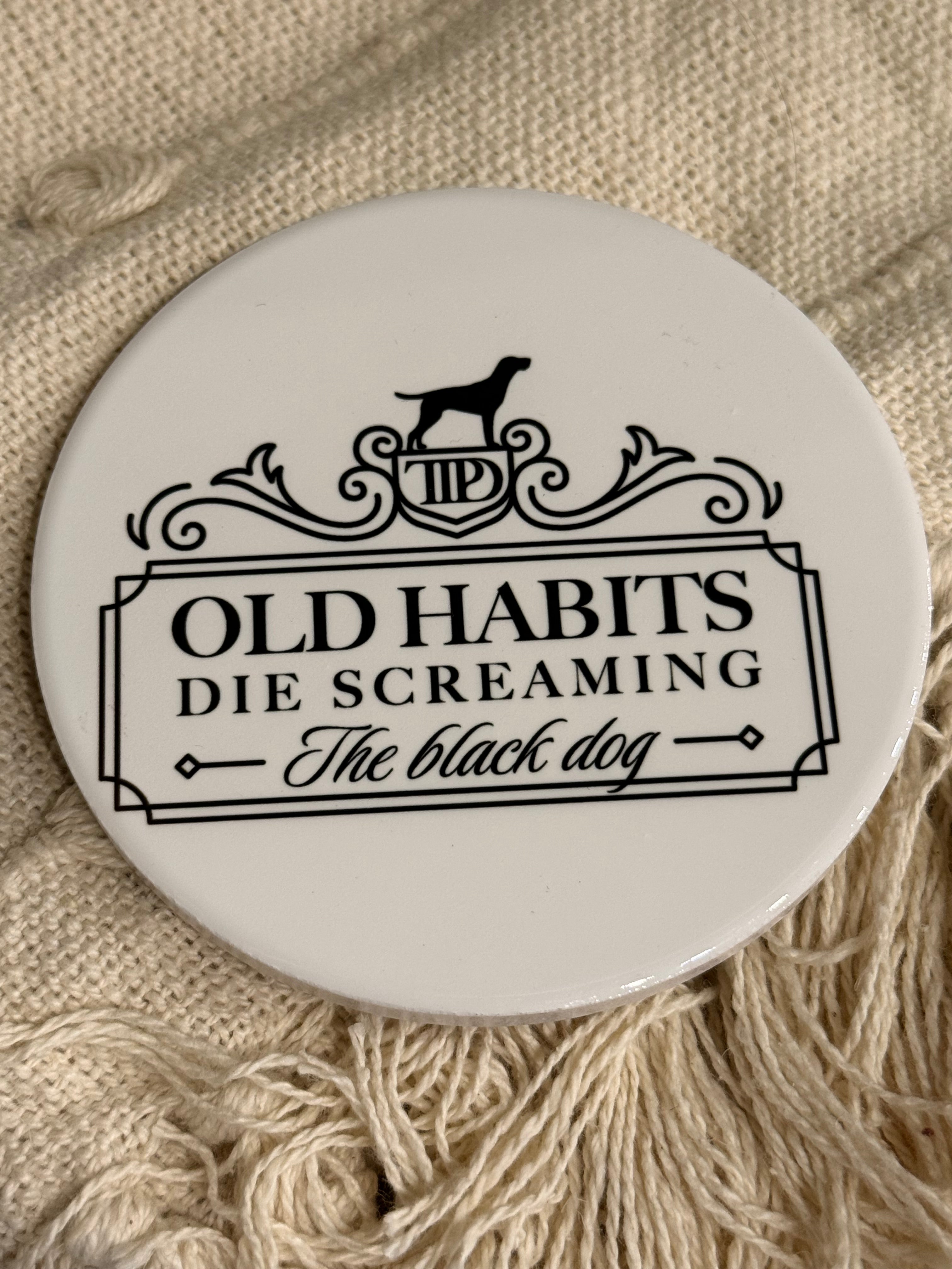 TTPD Old Habits TS Ceramic Coaster