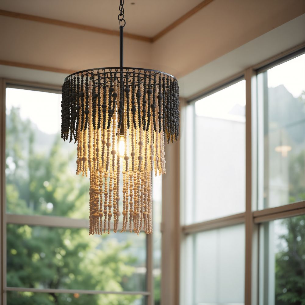 Bizu Steel Black Ceiling Lamp