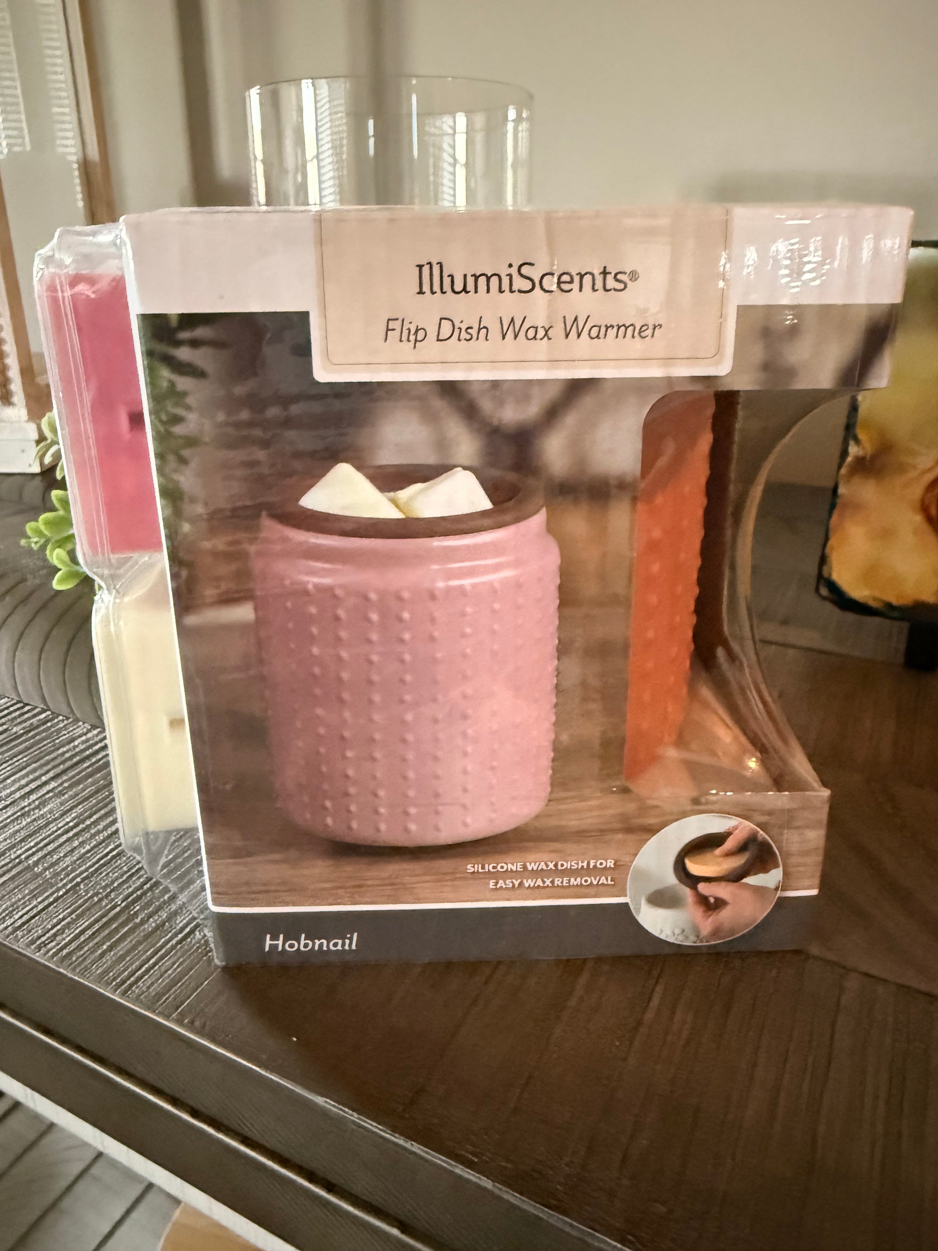 IllumiScents Flip Dish Wax Warmer + 2.5 oz Paris Nights Wax Melt + 2.5 oz Sunkissed Honeysuckles Wax Melt - Candle Warmers