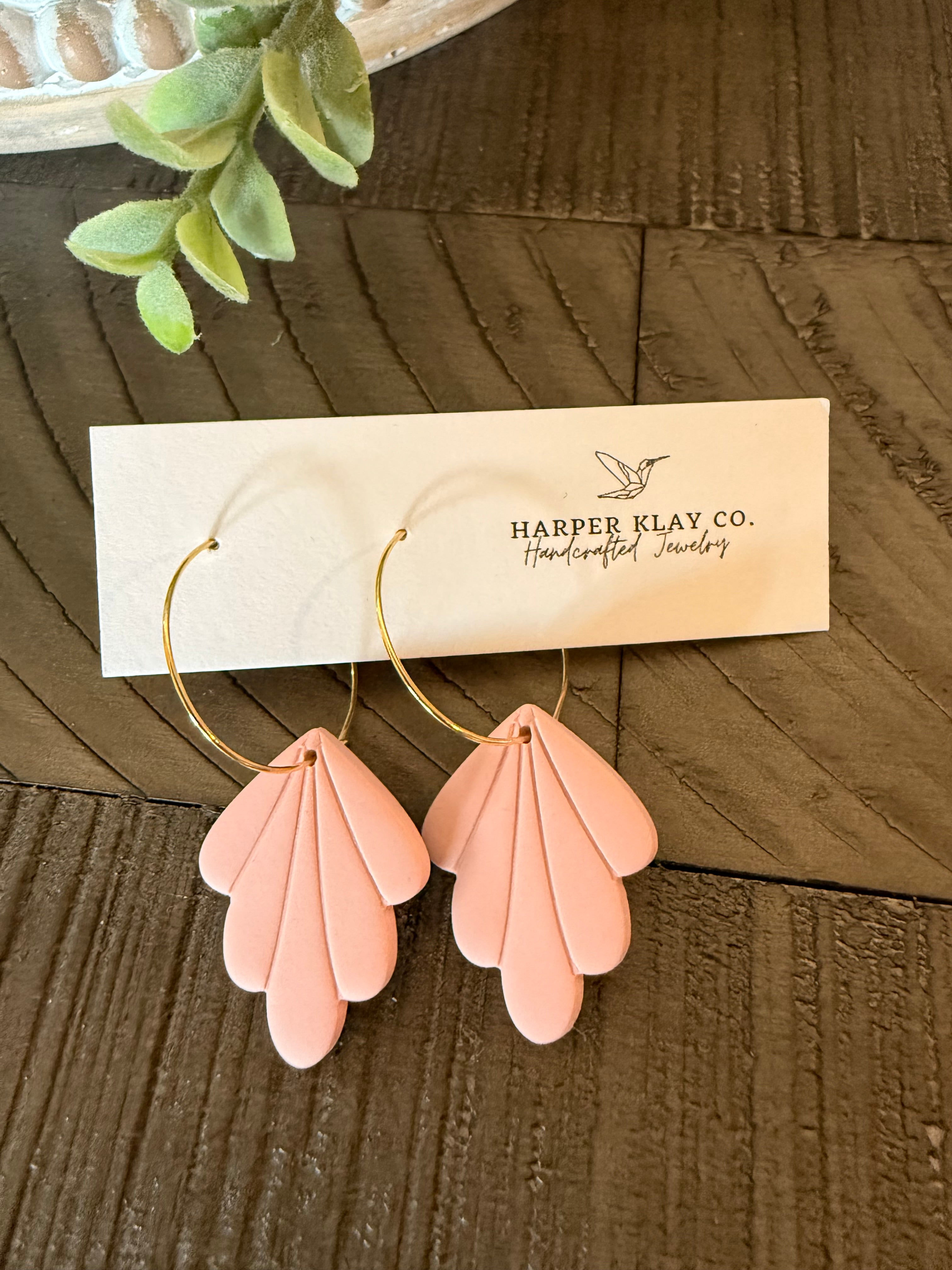 The Jill Set- Polymer Clay Hoop Earrings