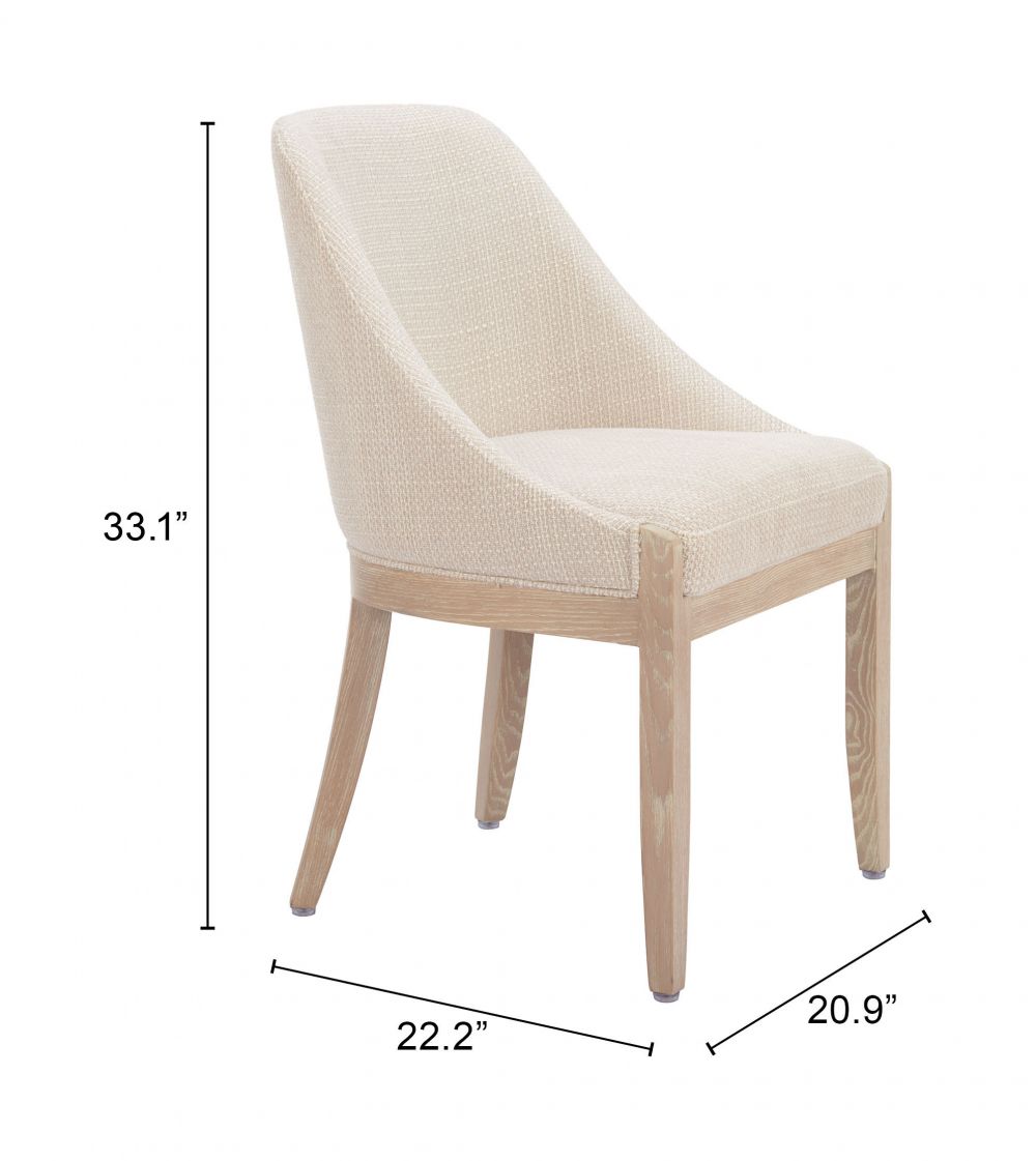 Calmo Textured Fabric Dining Chair