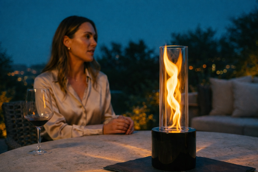 Twisted Flames Tabletop Fire Pit