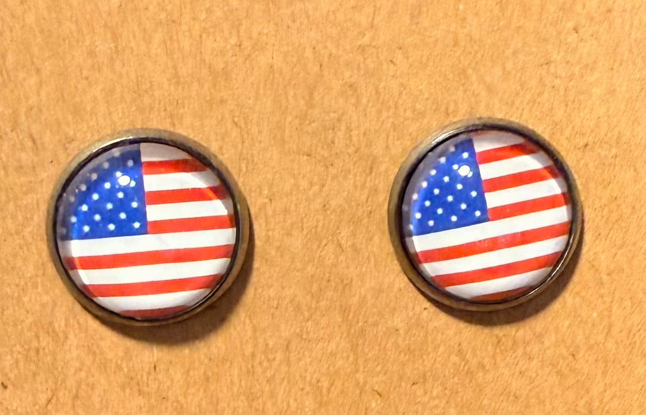 USA Flag Earrings