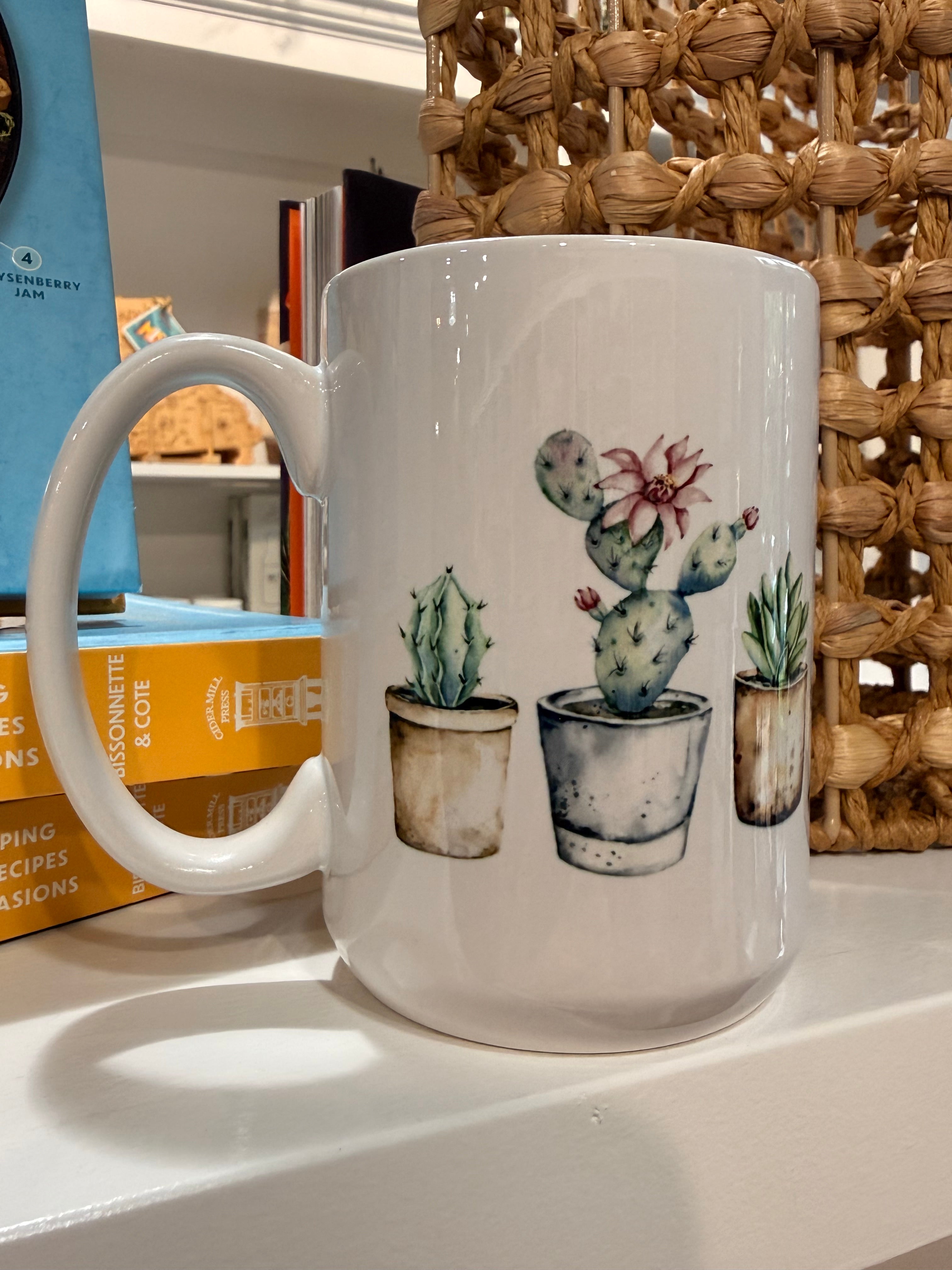 Cacti Succulent Watercolor Coffee Mug
