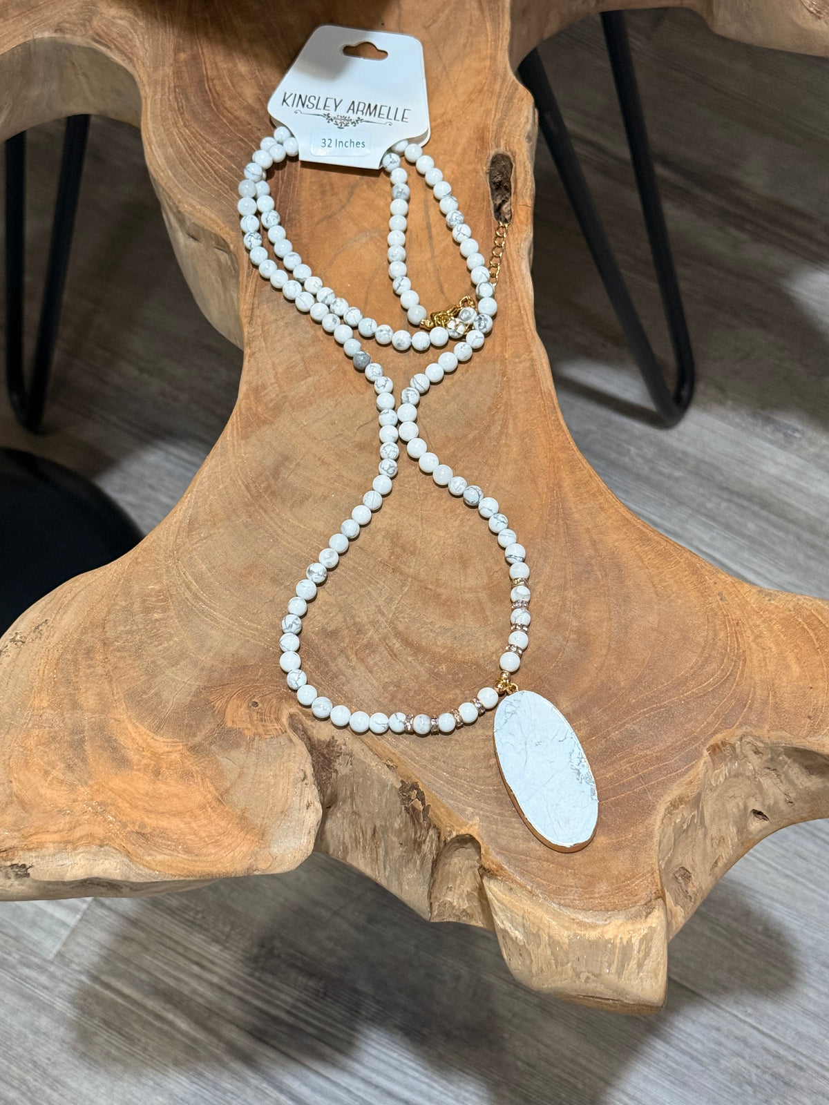 Kinsley Armelle Montana Collection Pepper Beaded Necklace 32”